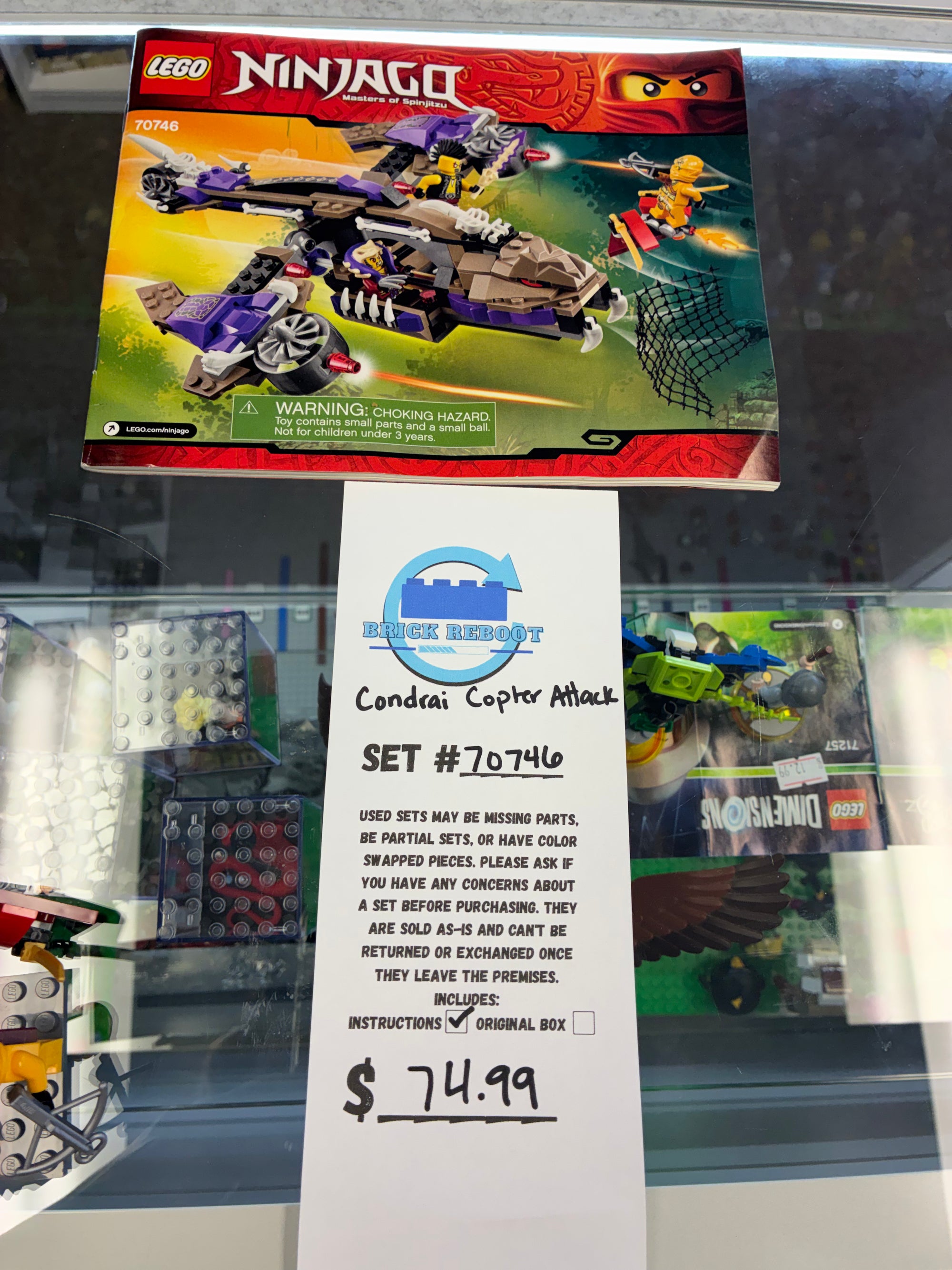 70746 NINJAGO Condrain Copter Attack - Used