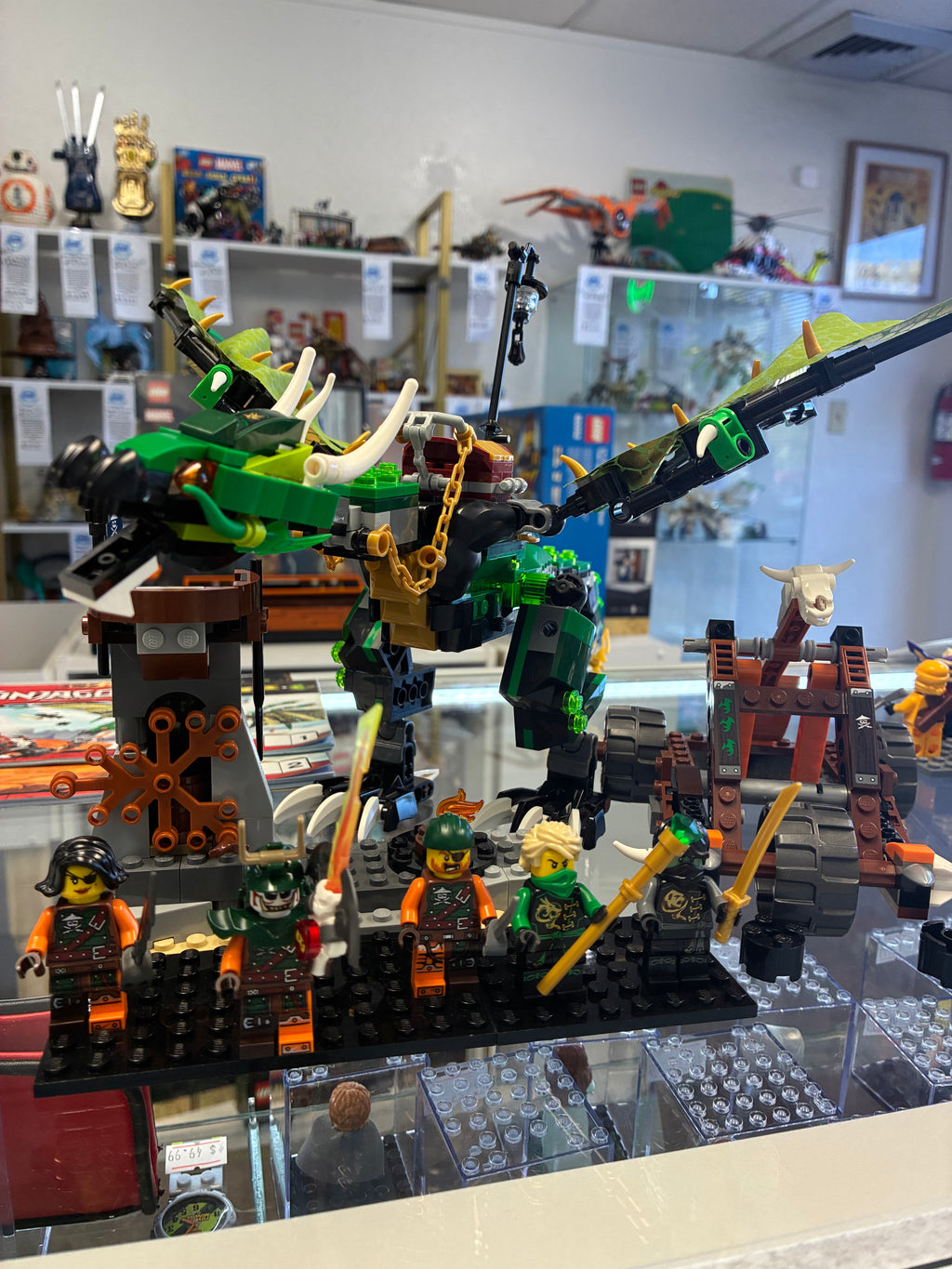 70593 NINJAGO The Green NRG  Dragon - Used