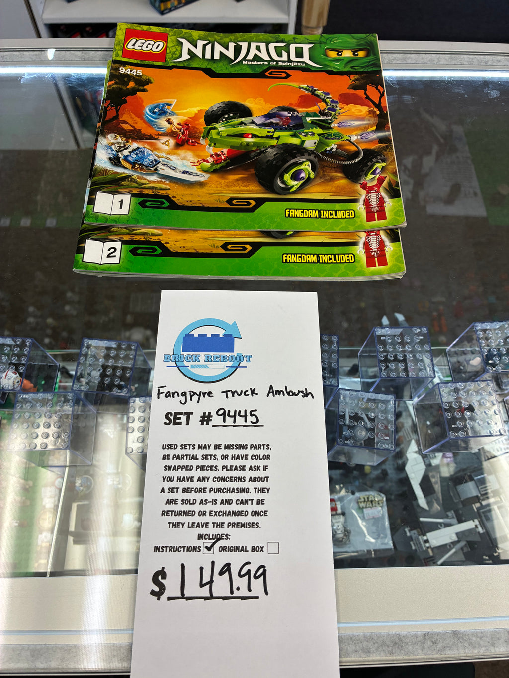 9445 NINJAGO Fangpyre Truck Ambush - Used