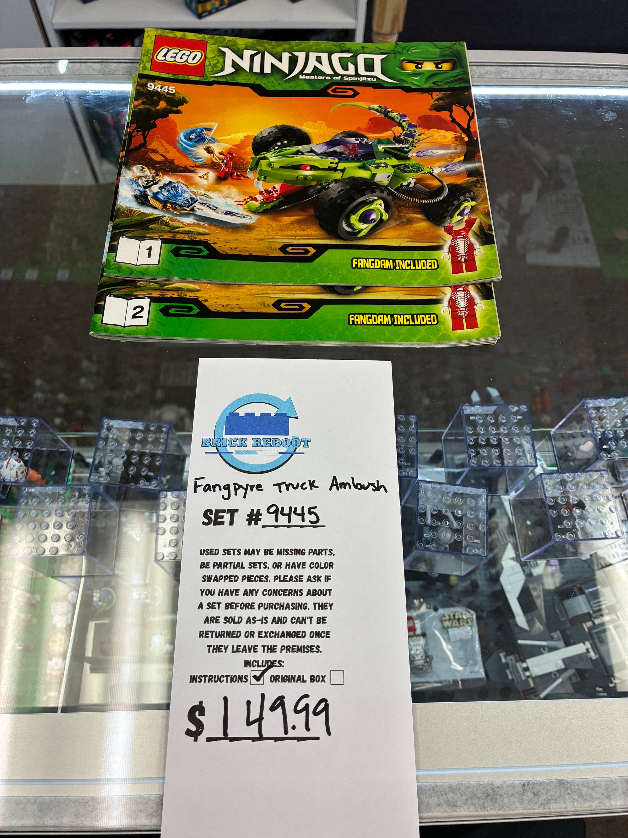 9445 NINJAGO Fangpyre Truck Ambush - Used