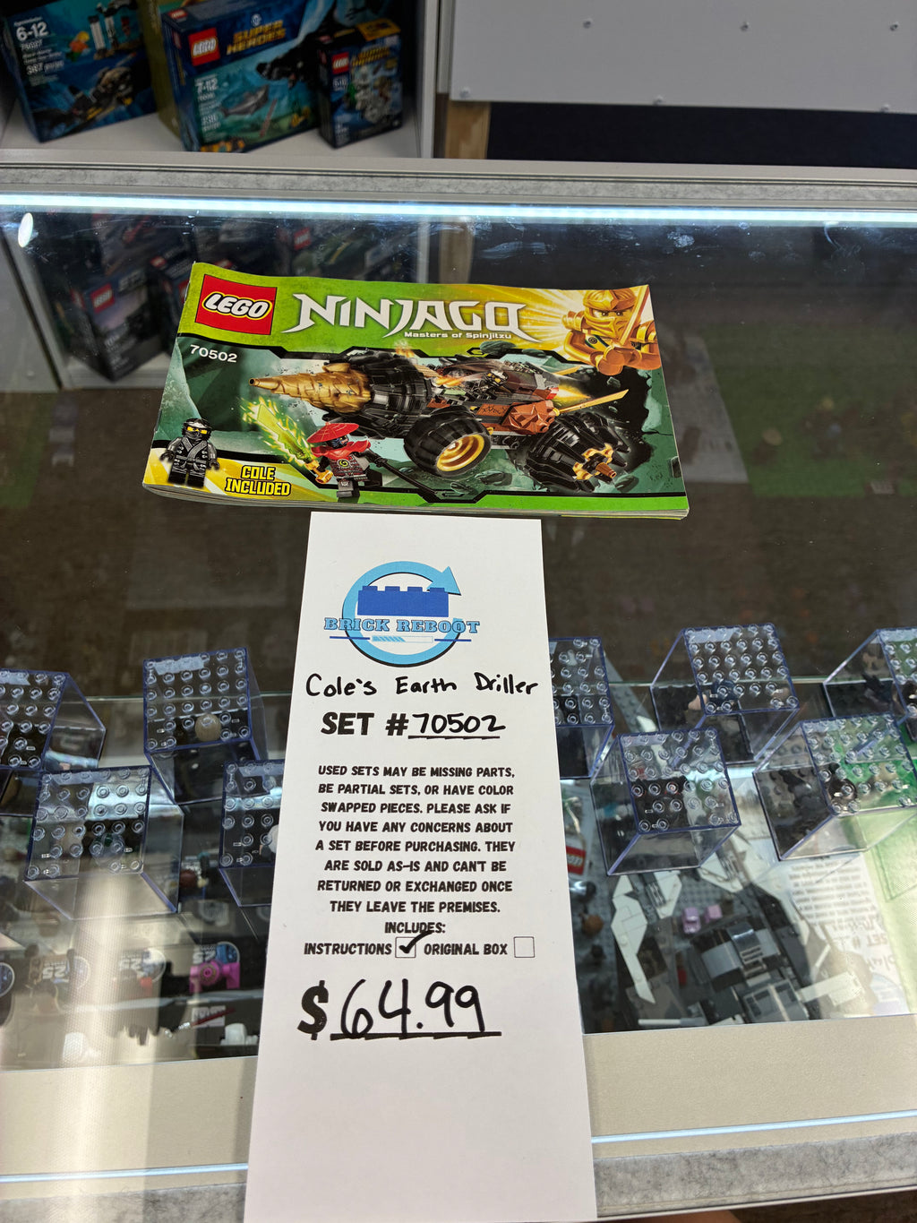 70502 NINJAGO Cole’s Earth Driller - Used