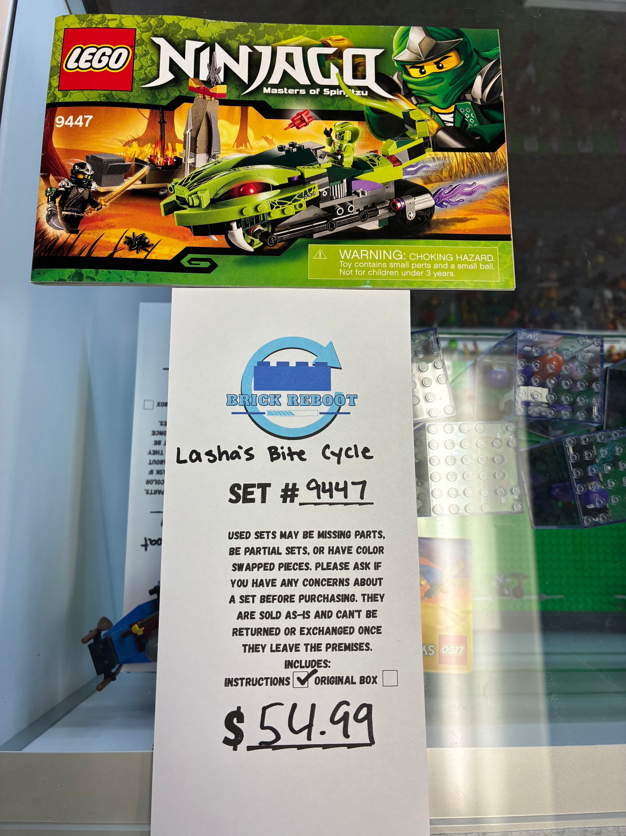 9447 NINJAGO Lasha’s Bite Cycle- Used