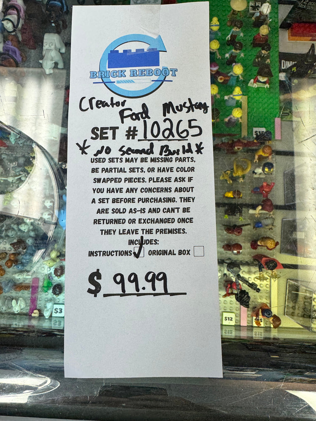 10265 Creator Ford Mustang *no extra parts for alt build*