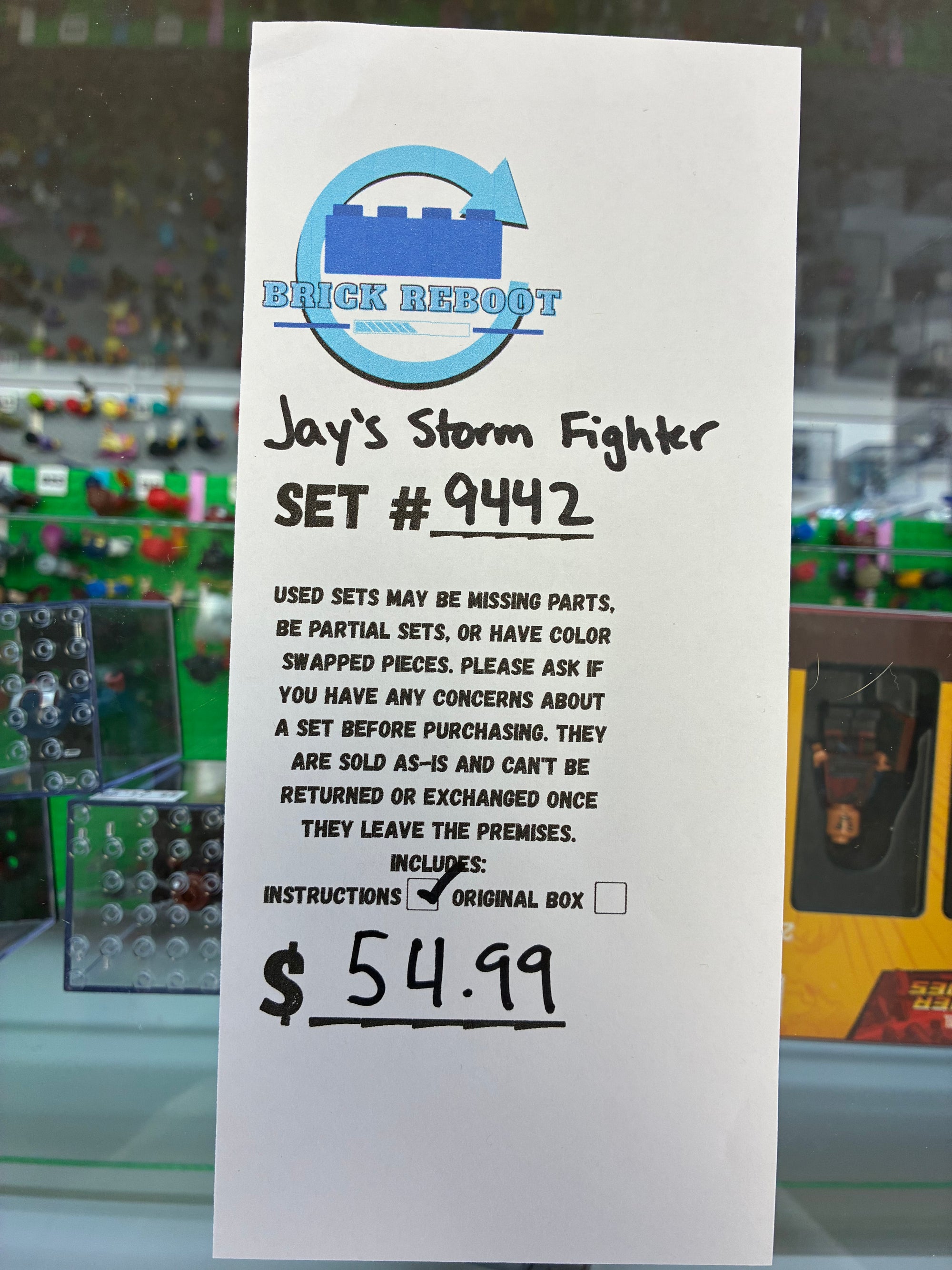 9442 Ninjago: Jay’s Storm Fighter - Used