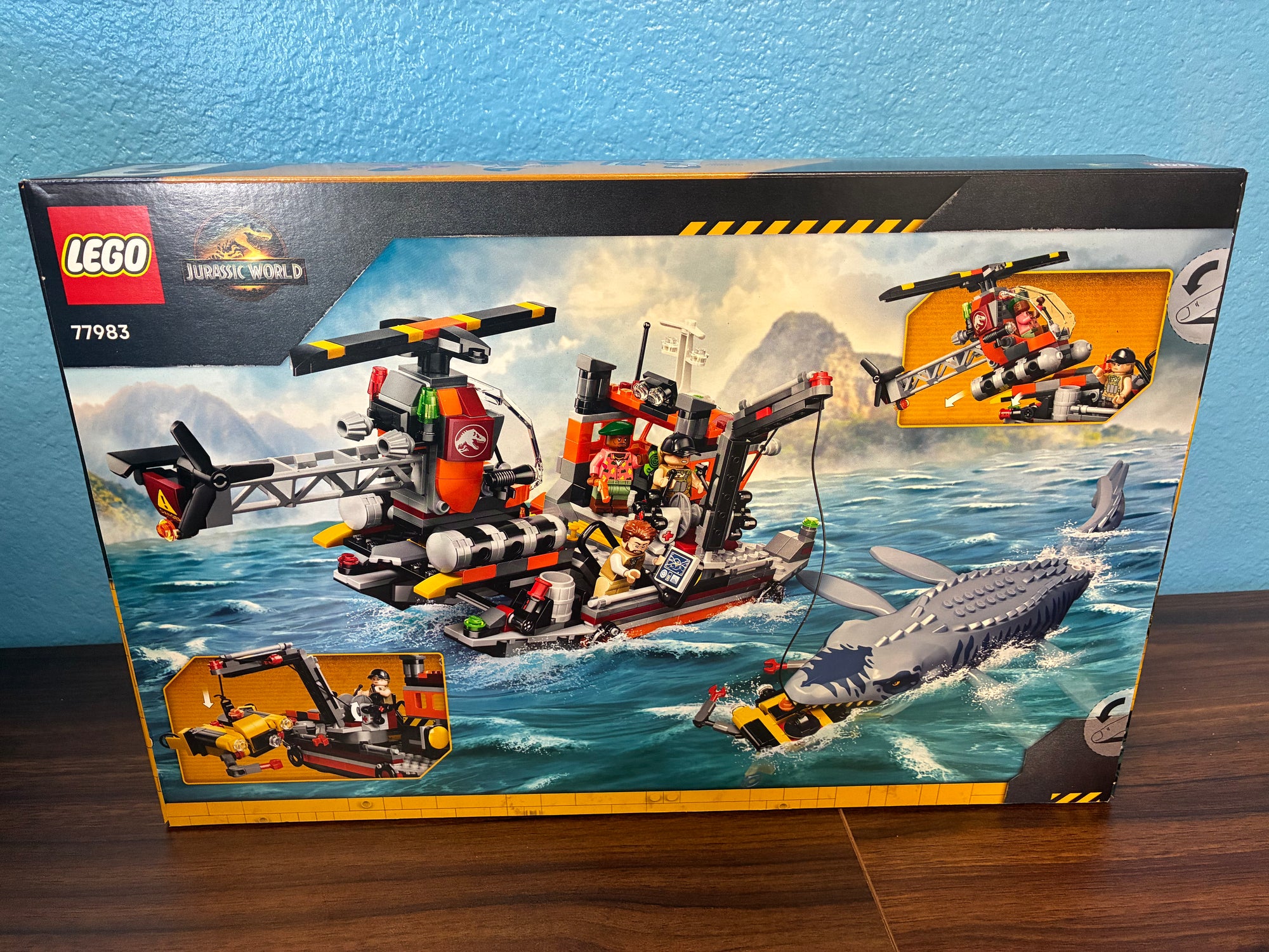 77983 Jurassic World Mosasaurus Dinosaur Boat Attack - Sealed