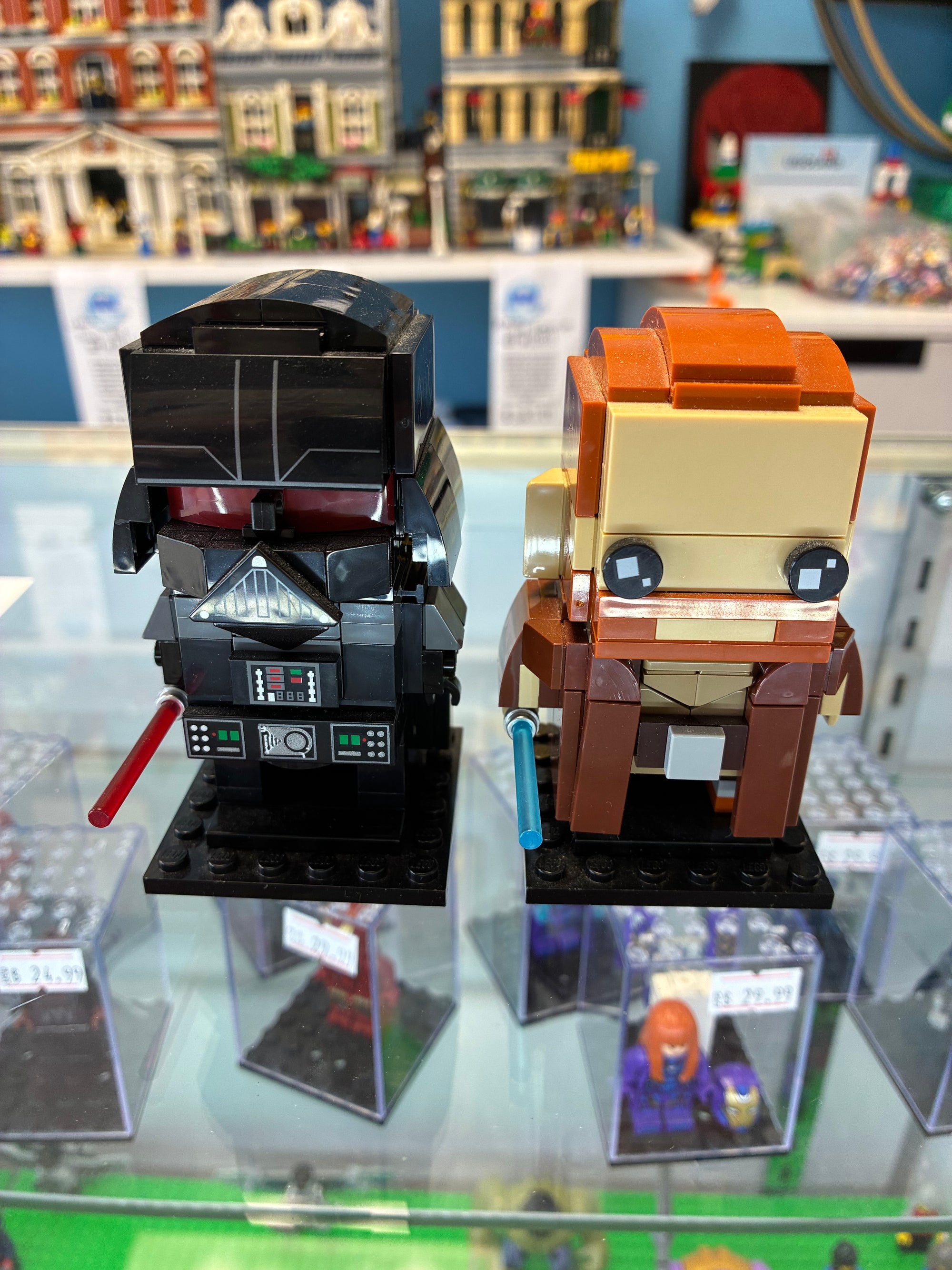 40547 Brickheadz Obi-wan Kenobi & Darth Vader - Used
