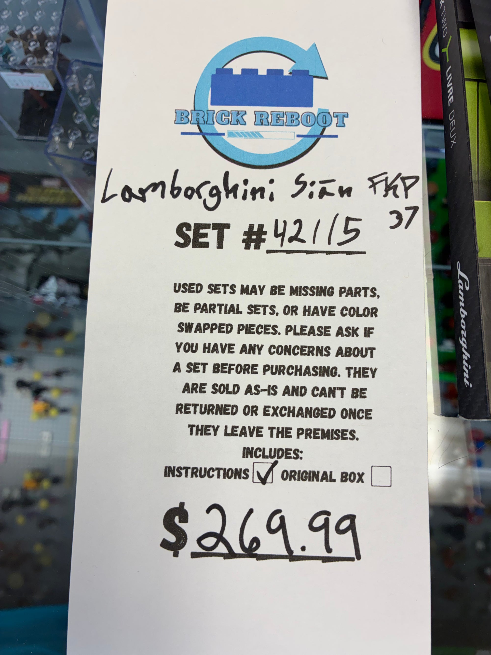42115 Lamborghini Sian FKP 37 - Used