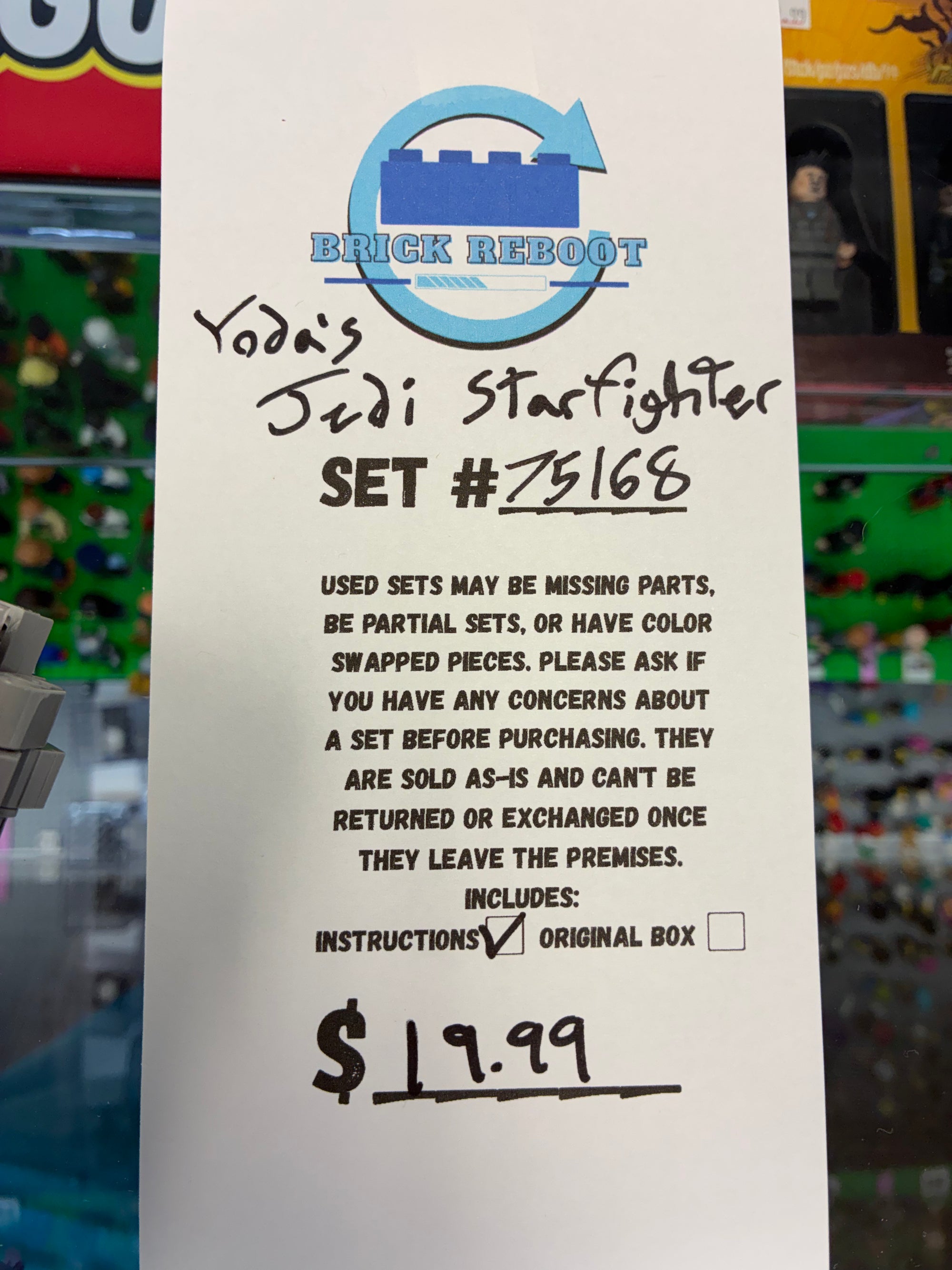 75168 Star Wars Yoda’s Jedi Starfighter - Used