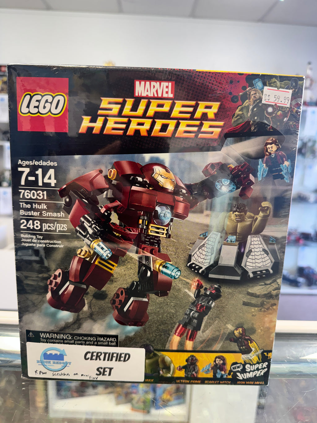 76031 The Hulk Buster Smash *Face Scratches on Scarlet & Ultron - Certified