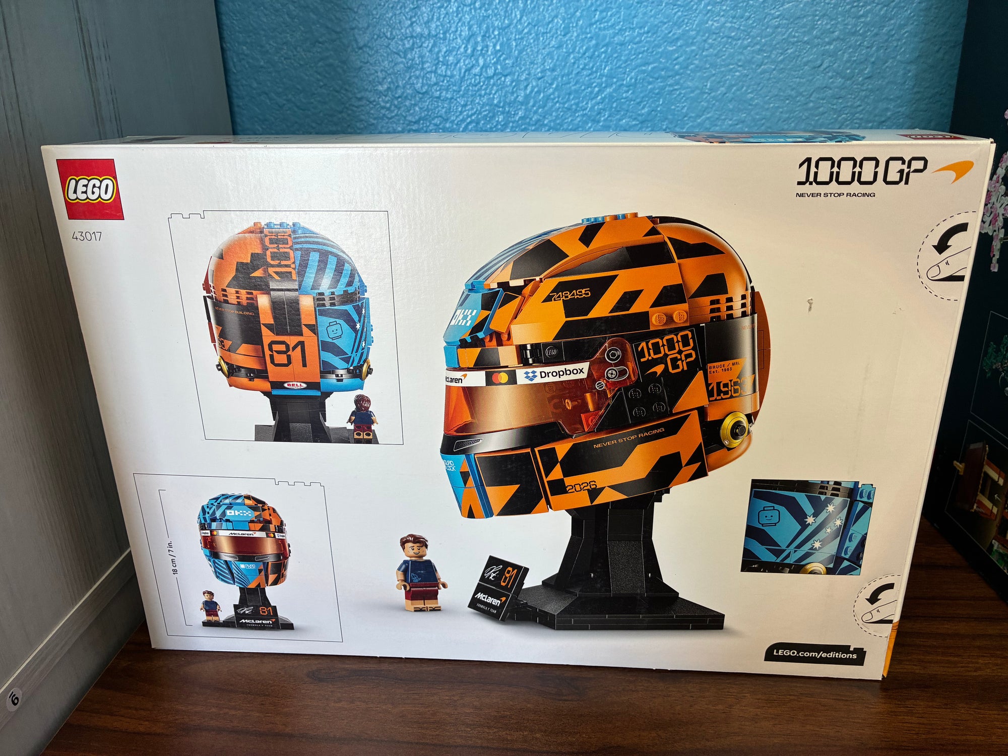 43017 McLaren Mastercard F1 Team Oscar Piastri Helmet - Sealed