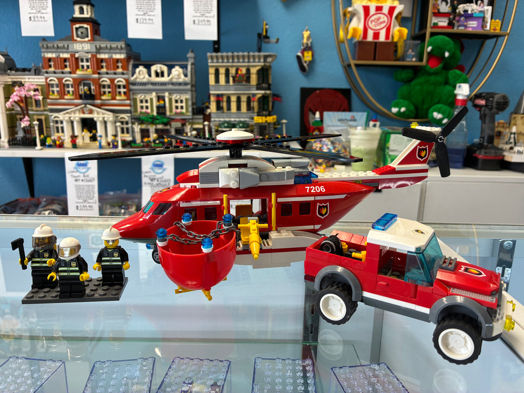7206 City Fire Helicopter - Used