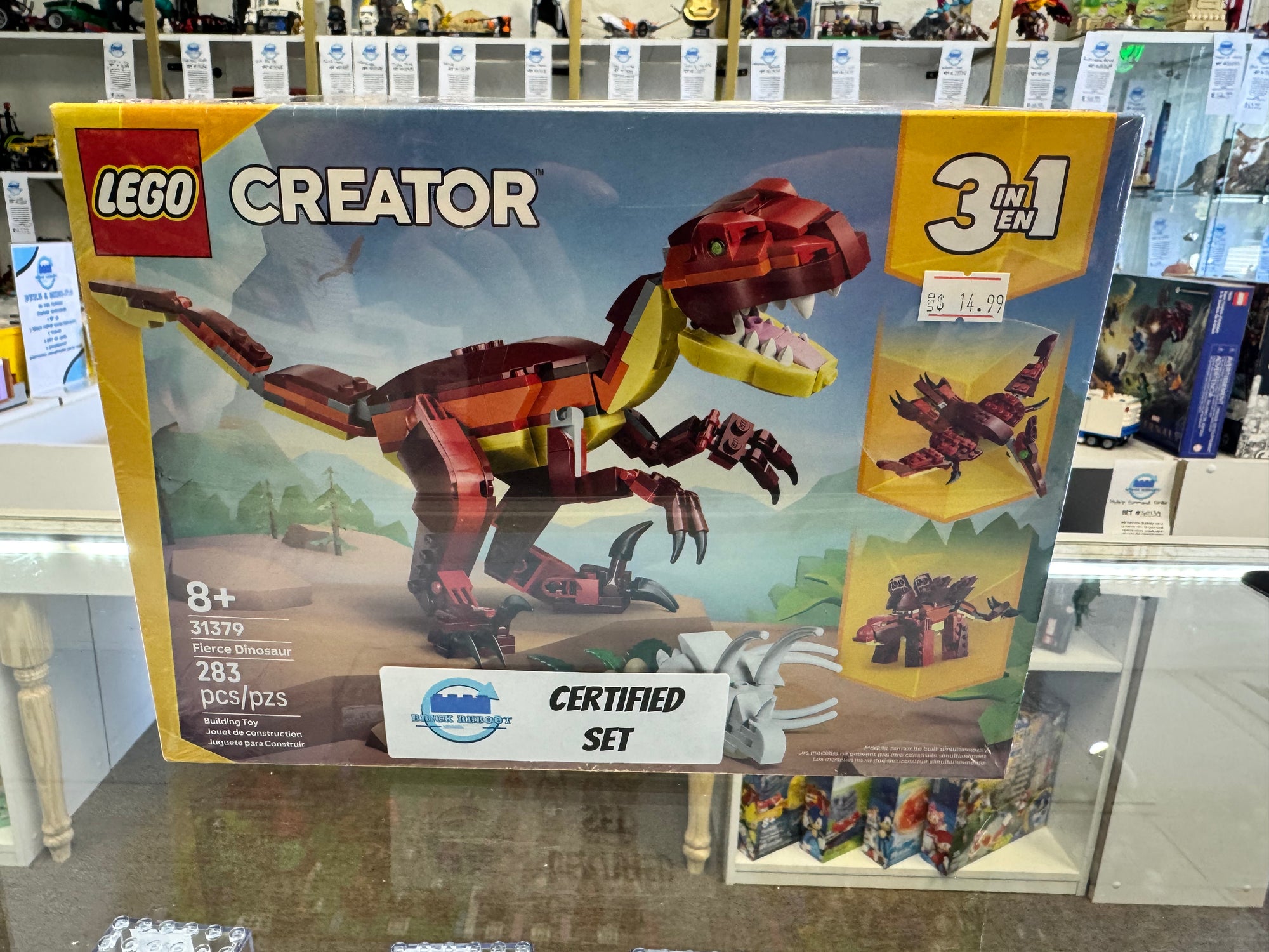 31379 Creator 3 In 1 Fierce Dinosaur - Certified