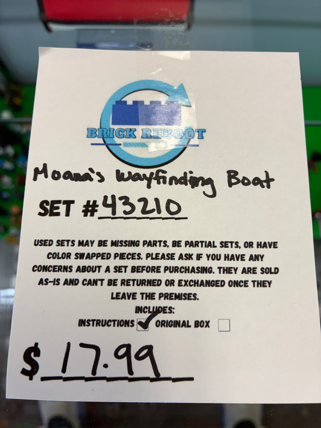 43210 Moana’s Wayfinding Boat - Used
