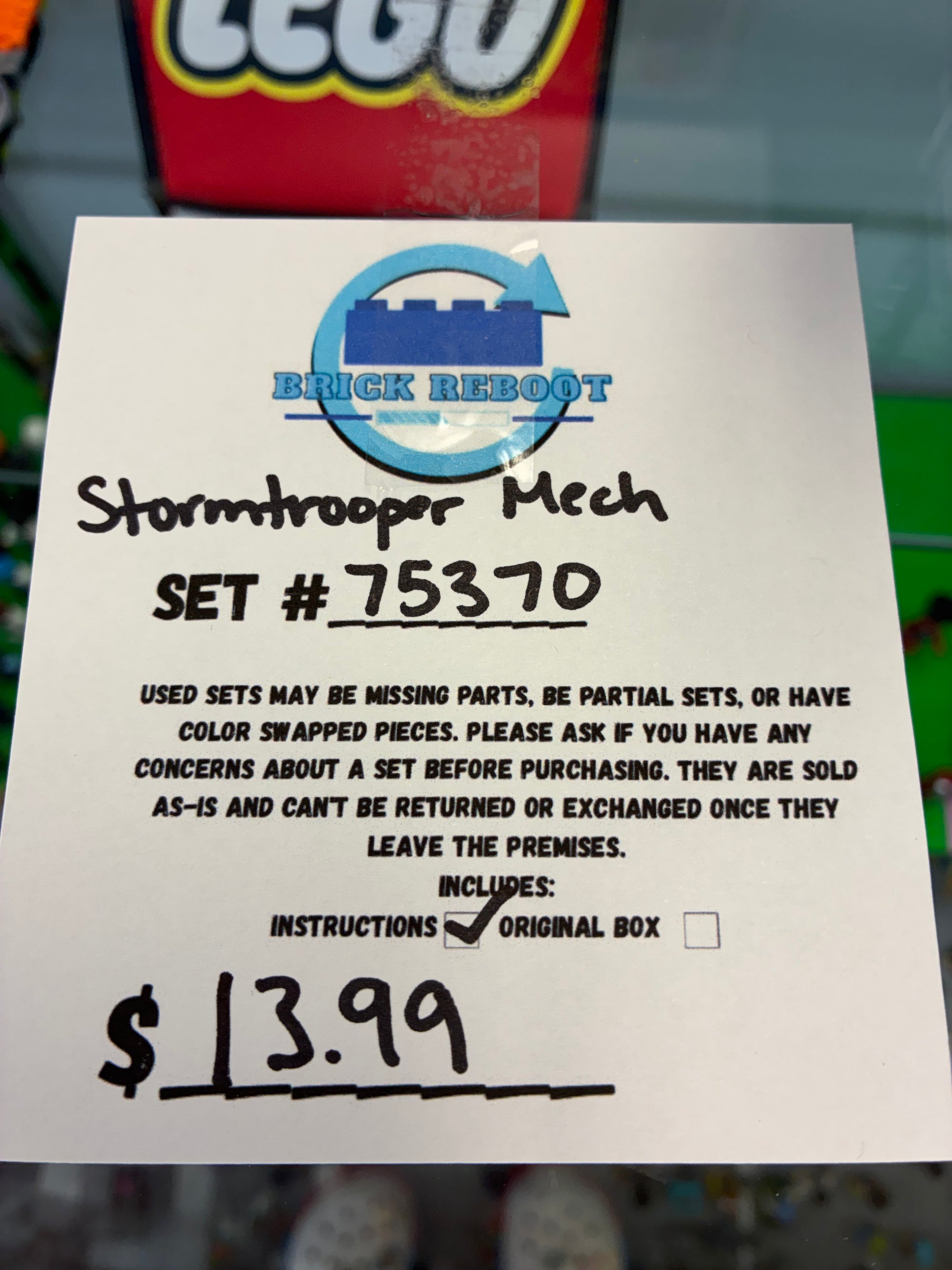 75370 Star Wars Stormtrooper Mech - Used