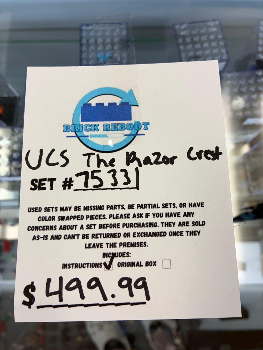 75331 Star Wars UCS The Razor Crest - Used