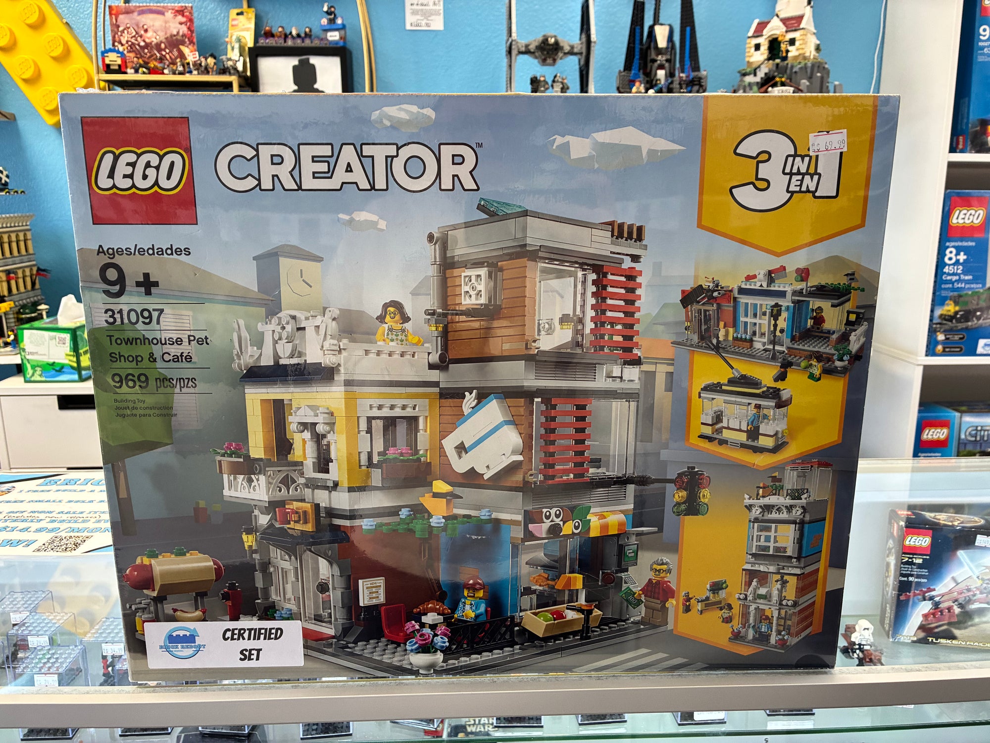 31097 Creator 3-in-1 Townhouse Pet Shop & Cafe - Certified