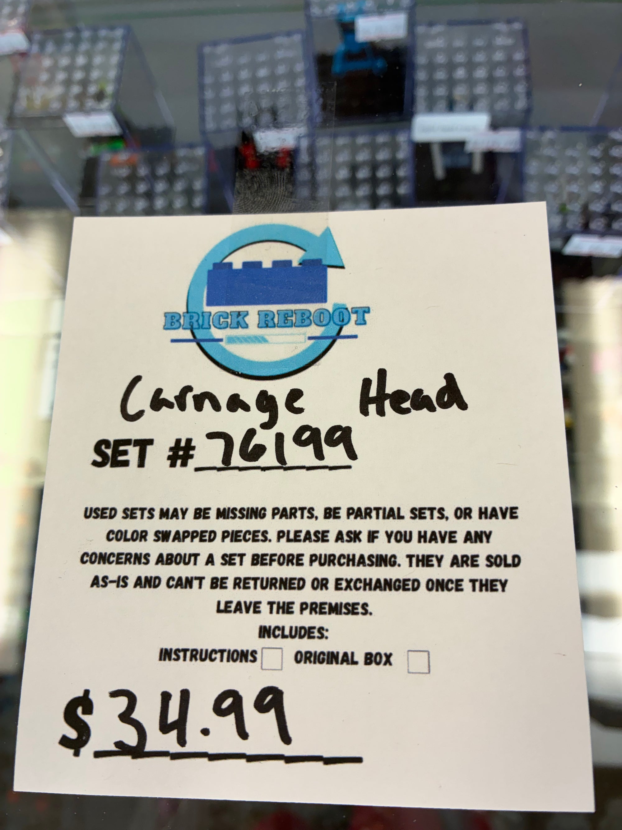 76199 Marvel Carnage Head - Used