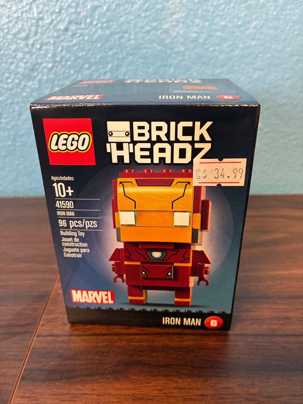 41590 Brickheadz Marvel Iron Man - Sealed