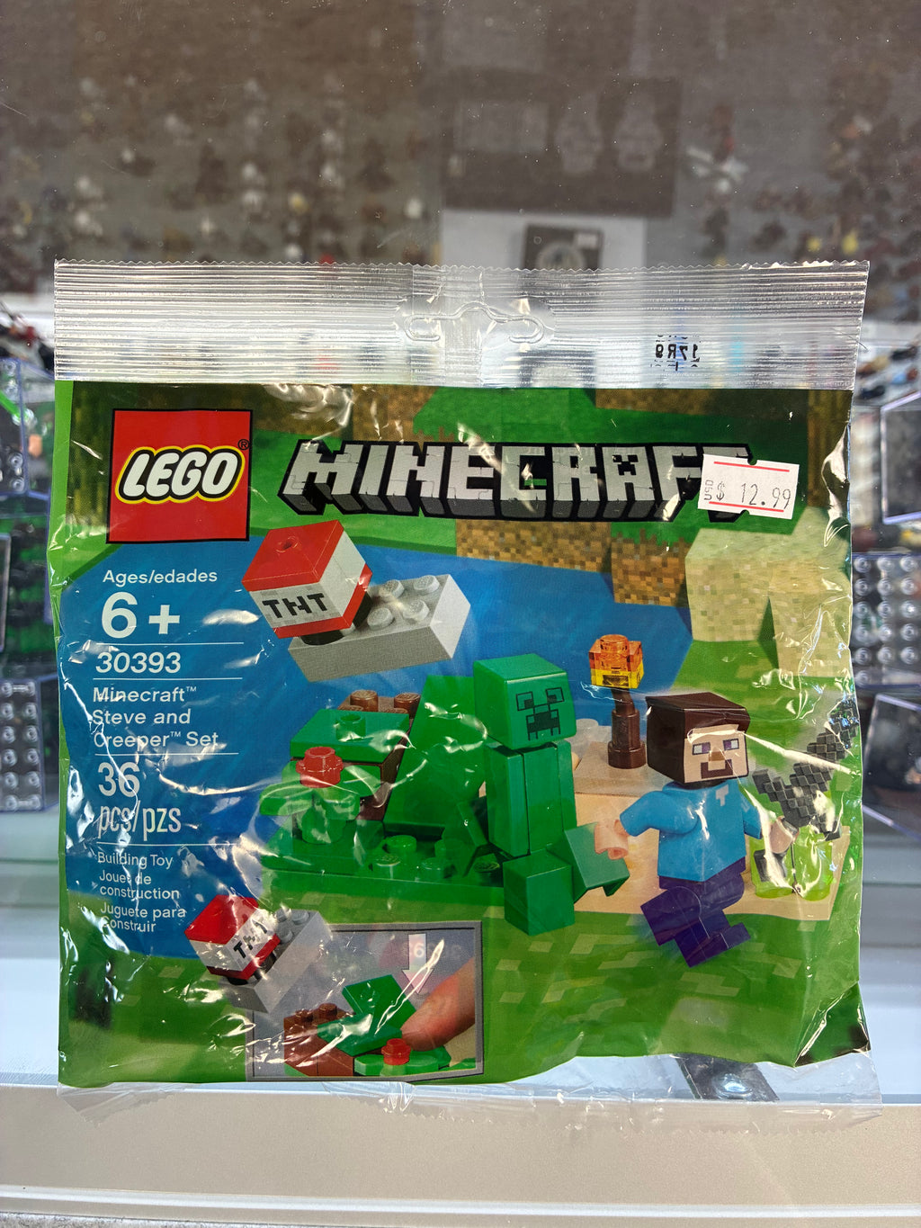 30393 Minecraft Steve and Creeper Polybag - Sealed