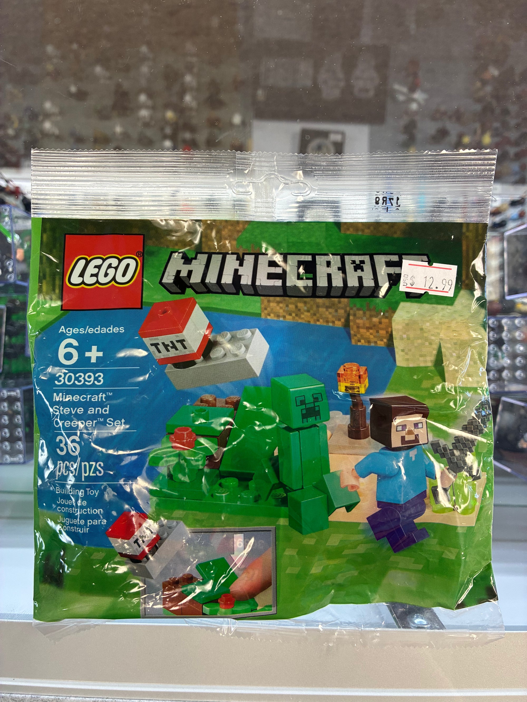 30393 Minecraft Steve and Creeper Polybag - Sealed