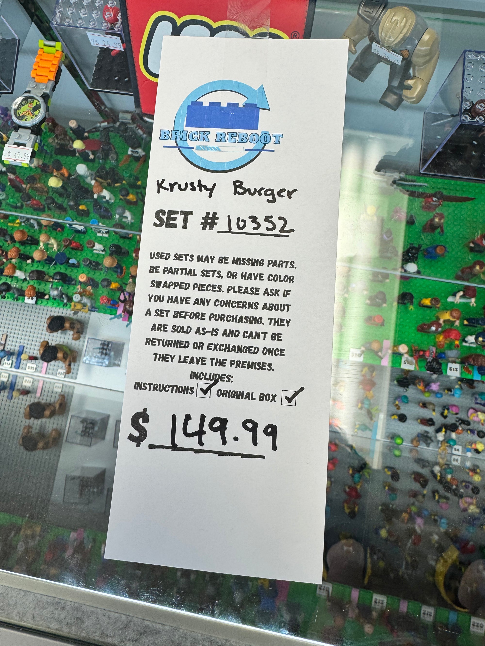 10352 Simpsons Krusty Burger - Used