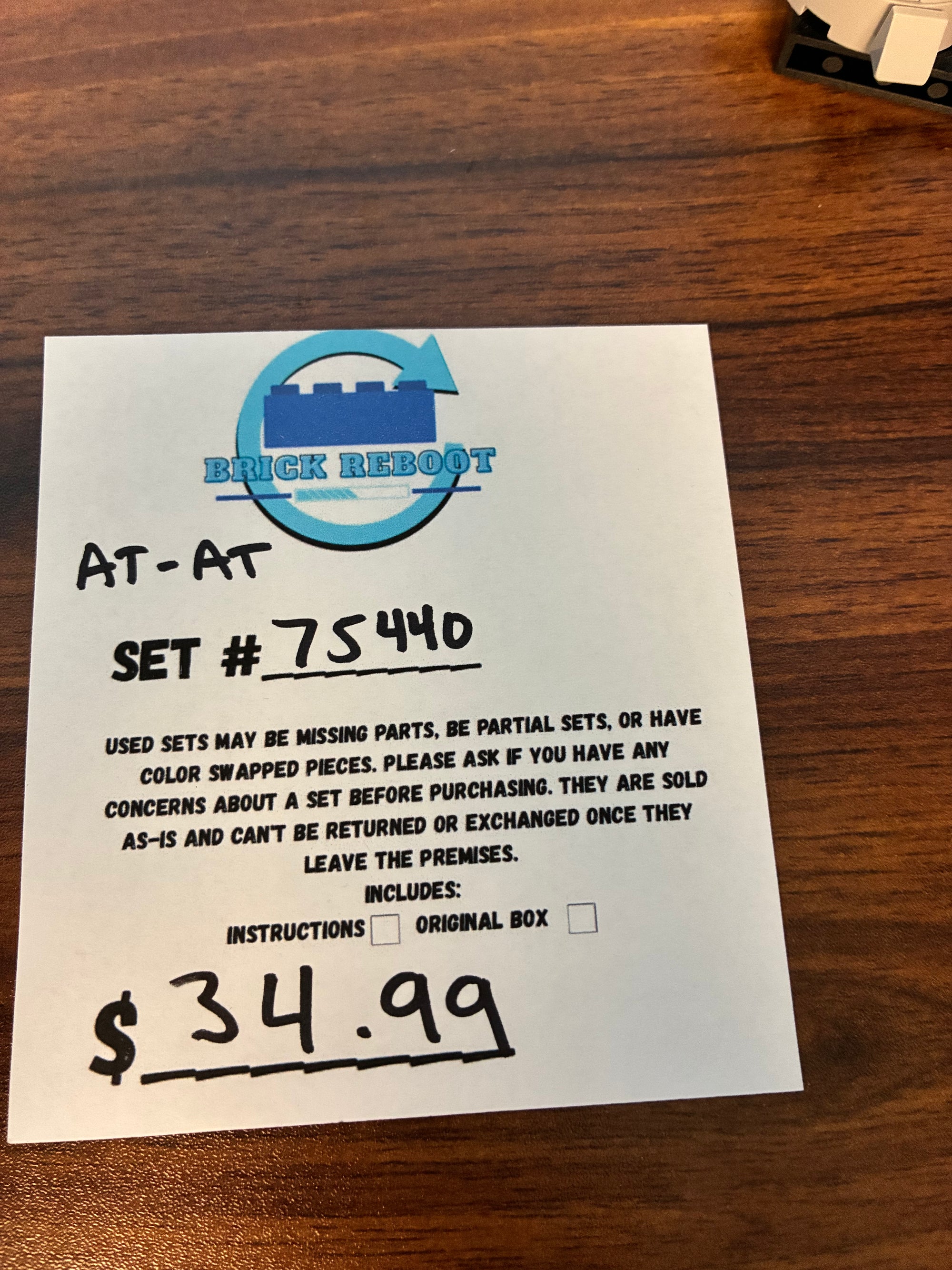 75440 Star Wars AT-AT - Used