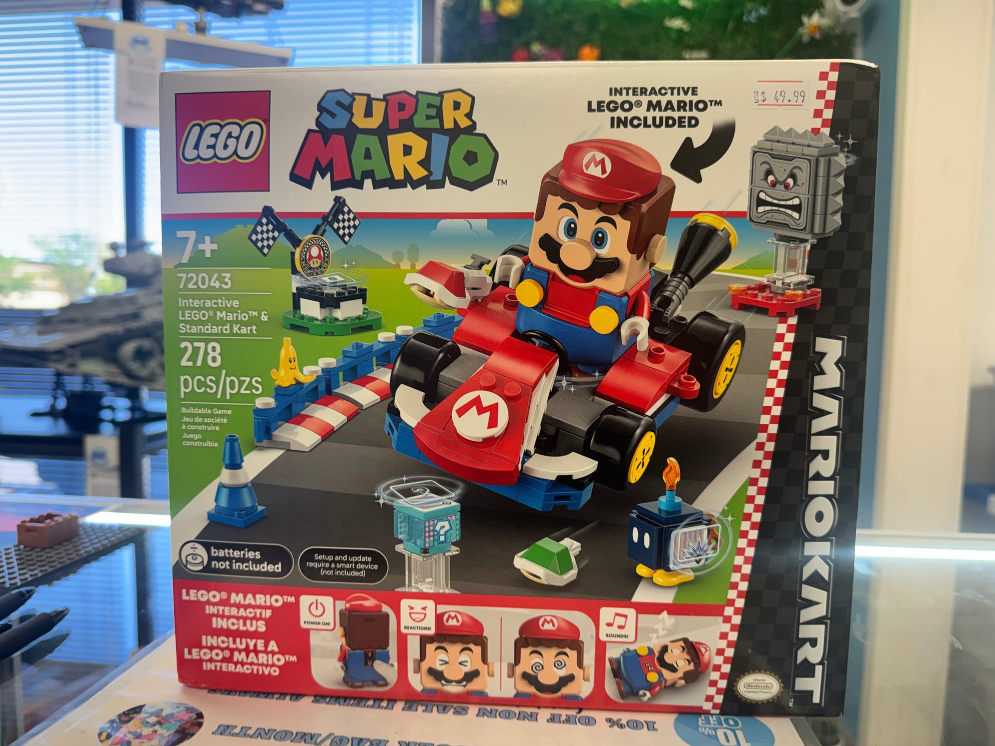 72043 Interactive LEGO Mario & Standard Kart - Sealed