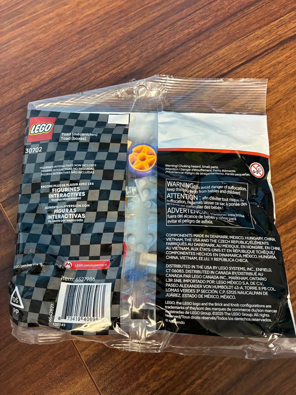 30702 Super Mario Toad (Pit Crew) - Sealed