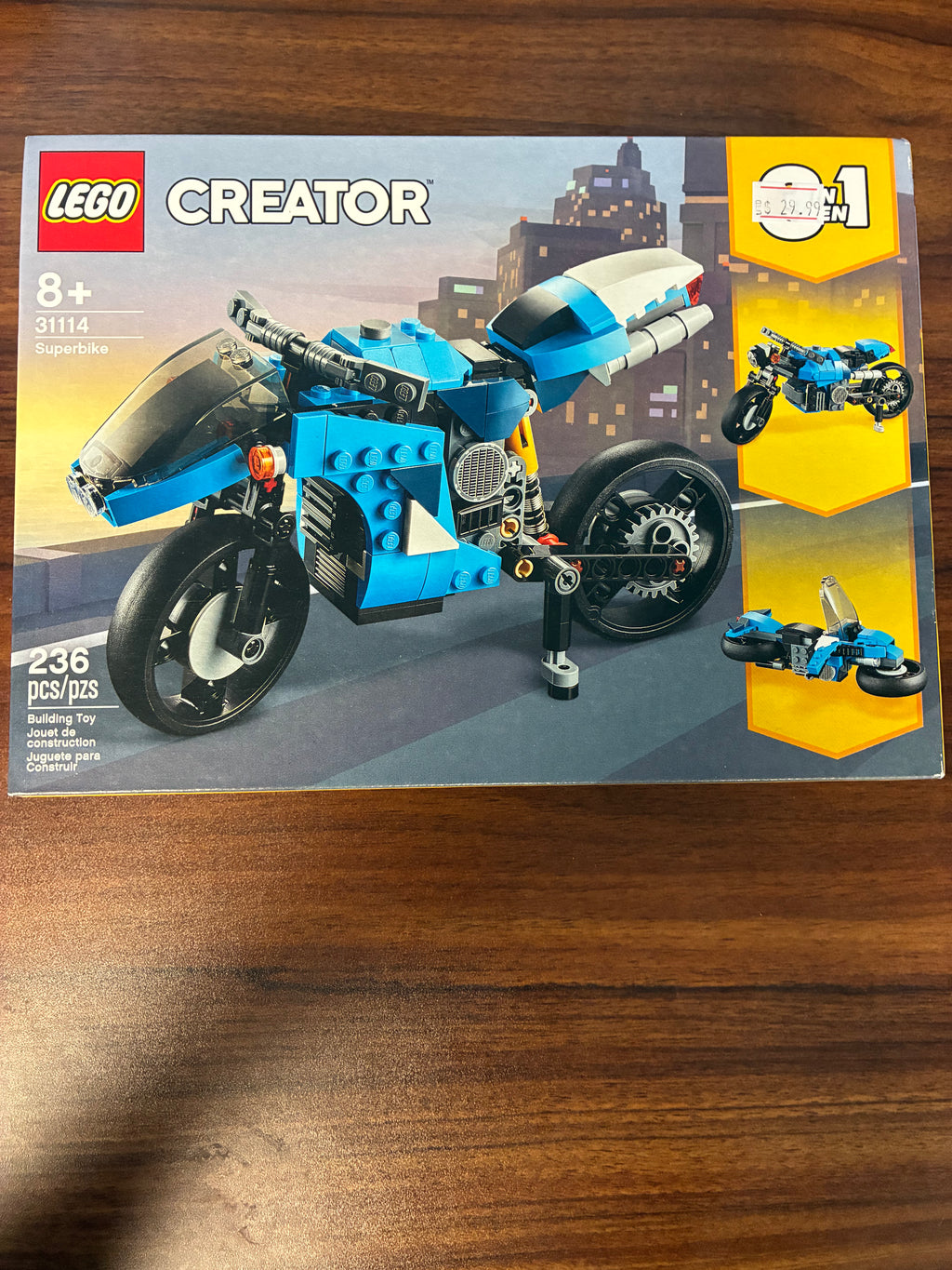 31114 Creator 3 in 1 Superbike - Sealed