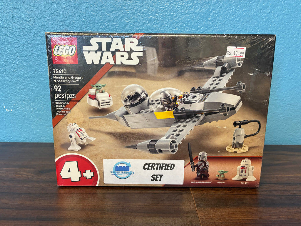 75410 Star Wars Mando and Grogu’s N-1 Starfighter - Certified