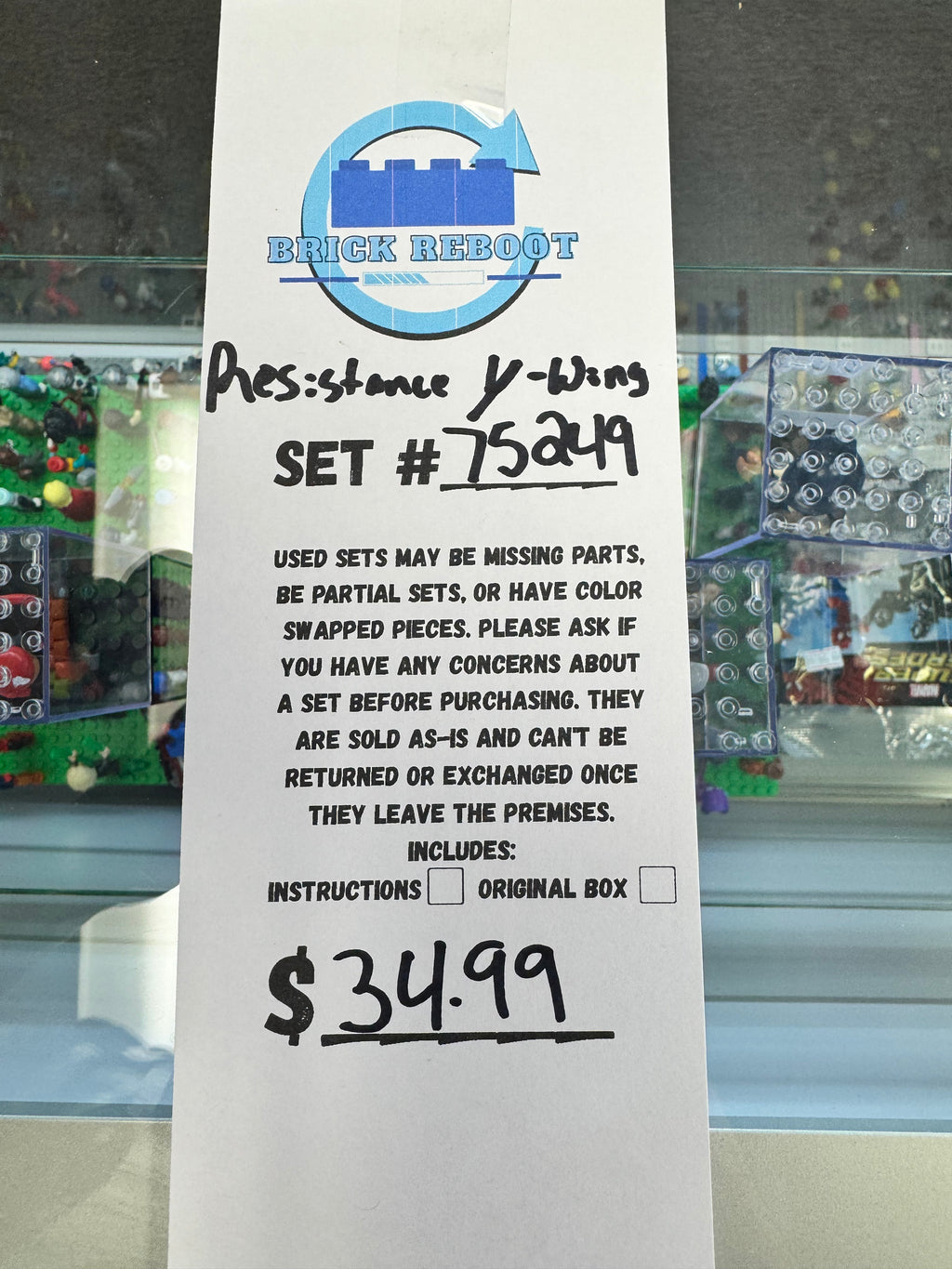 75249 Resistance Y-Wing  - Used