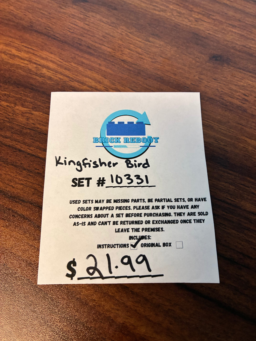 10331 Kingfisher Bird - Used