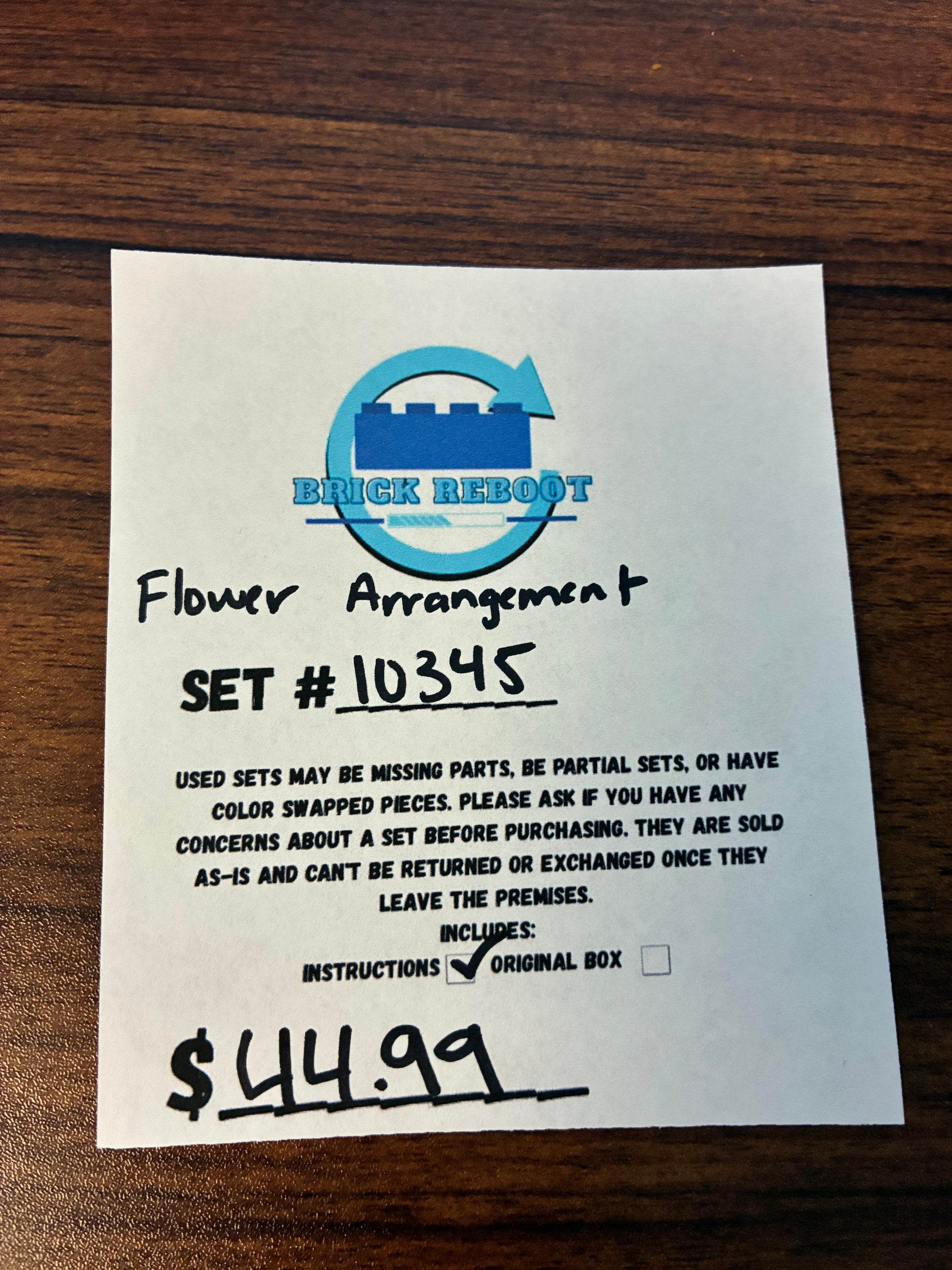 10345 Botanicals Flower Arrangement - Used