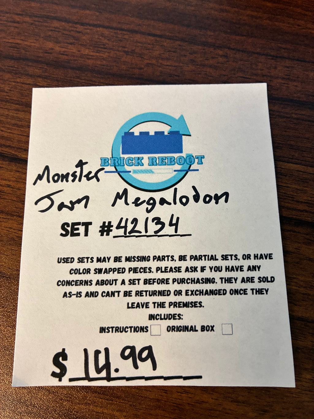 42134 Technic Monster Jam Megalodon - Used