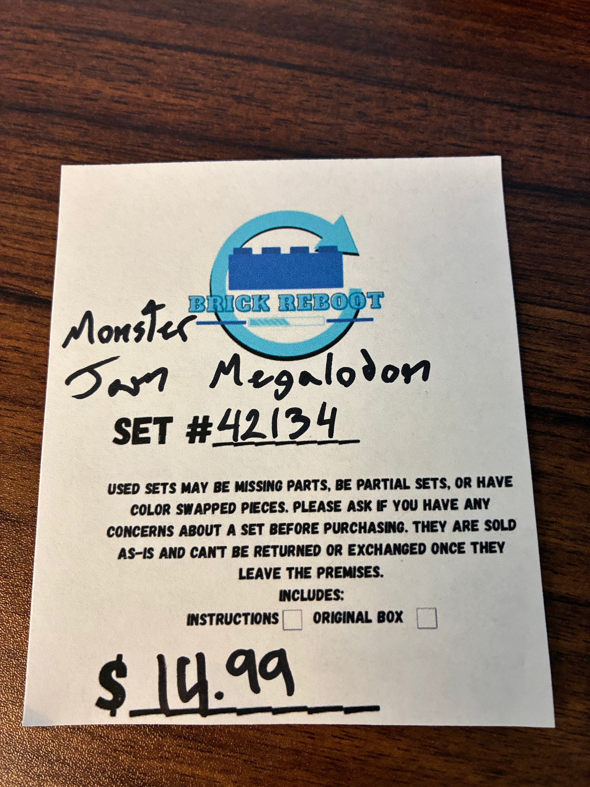 42134 Technic Monster Jam Megalodon - Used