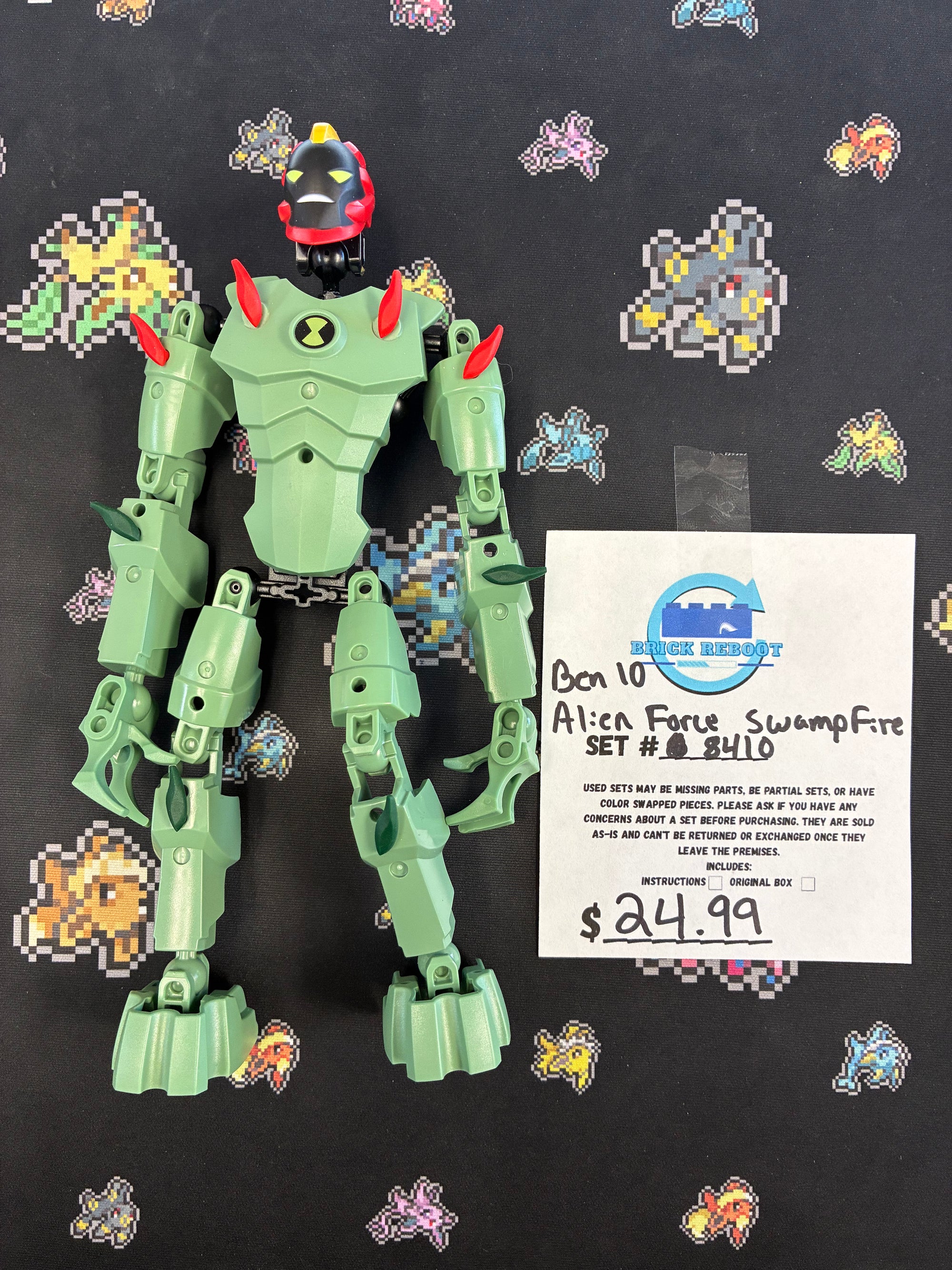 8410 Bionicle - Ben 10 Alien Force SwampFire - Used