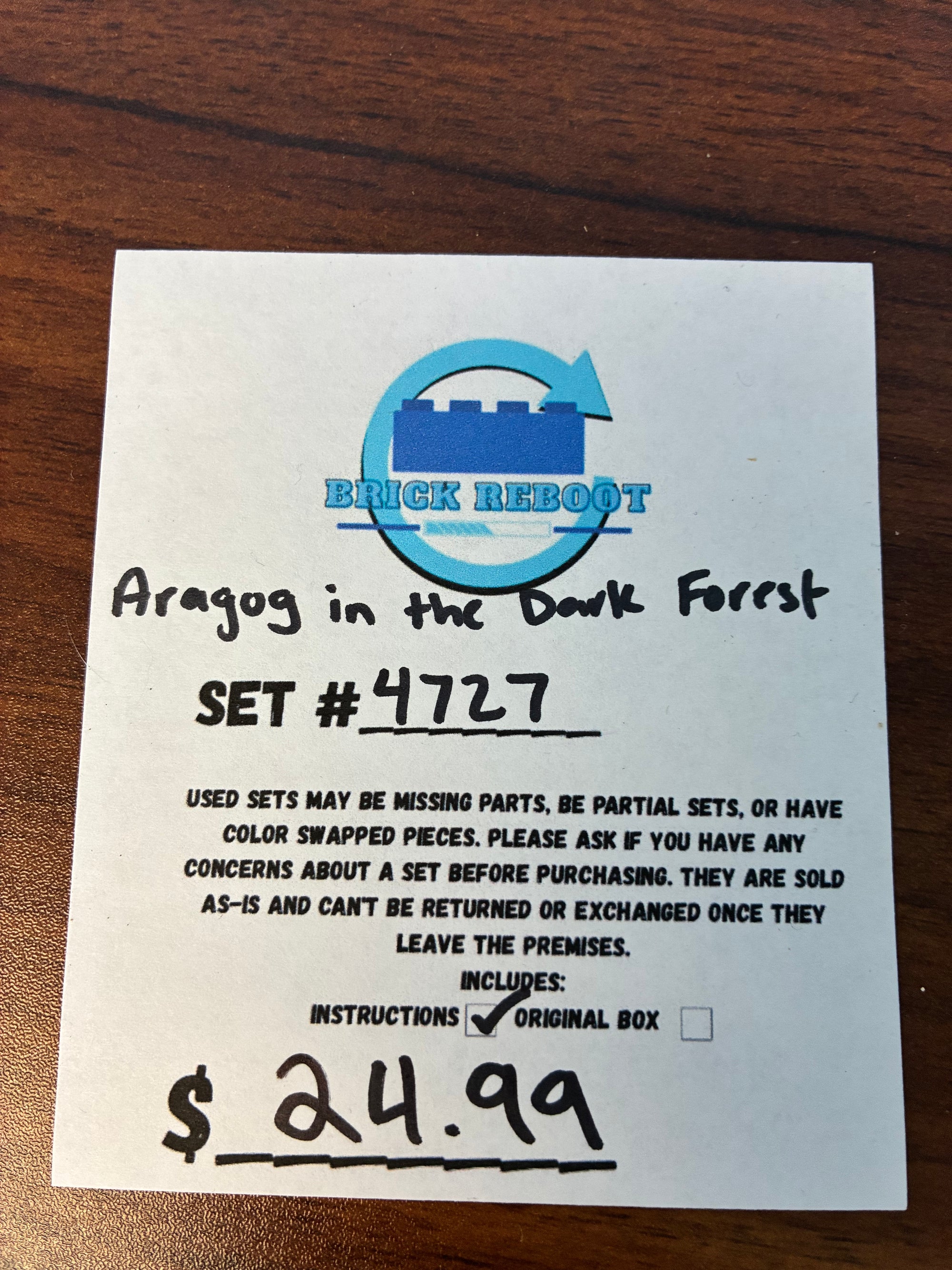 4727 Harry Potter Aragon in the Dark Forest - Used