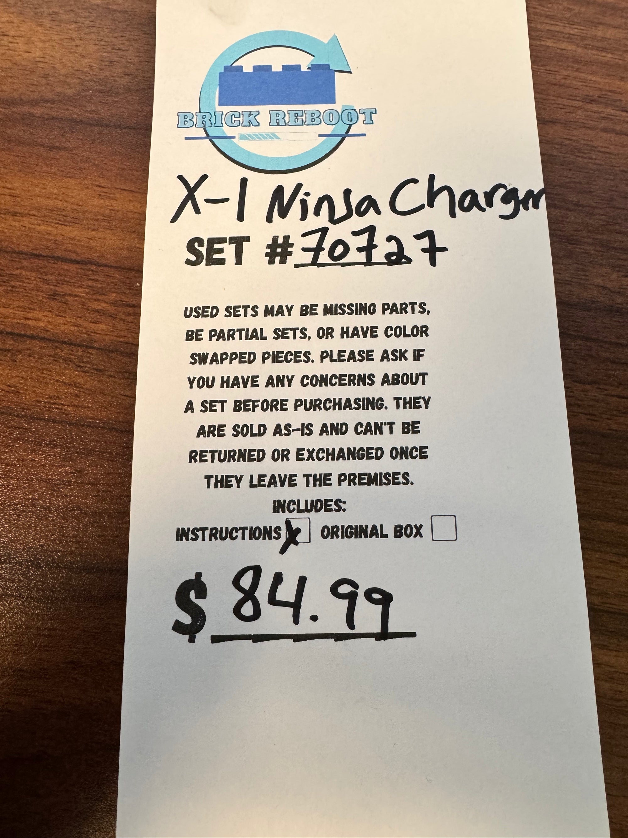 70727 X-1 Ninja Charger - Used