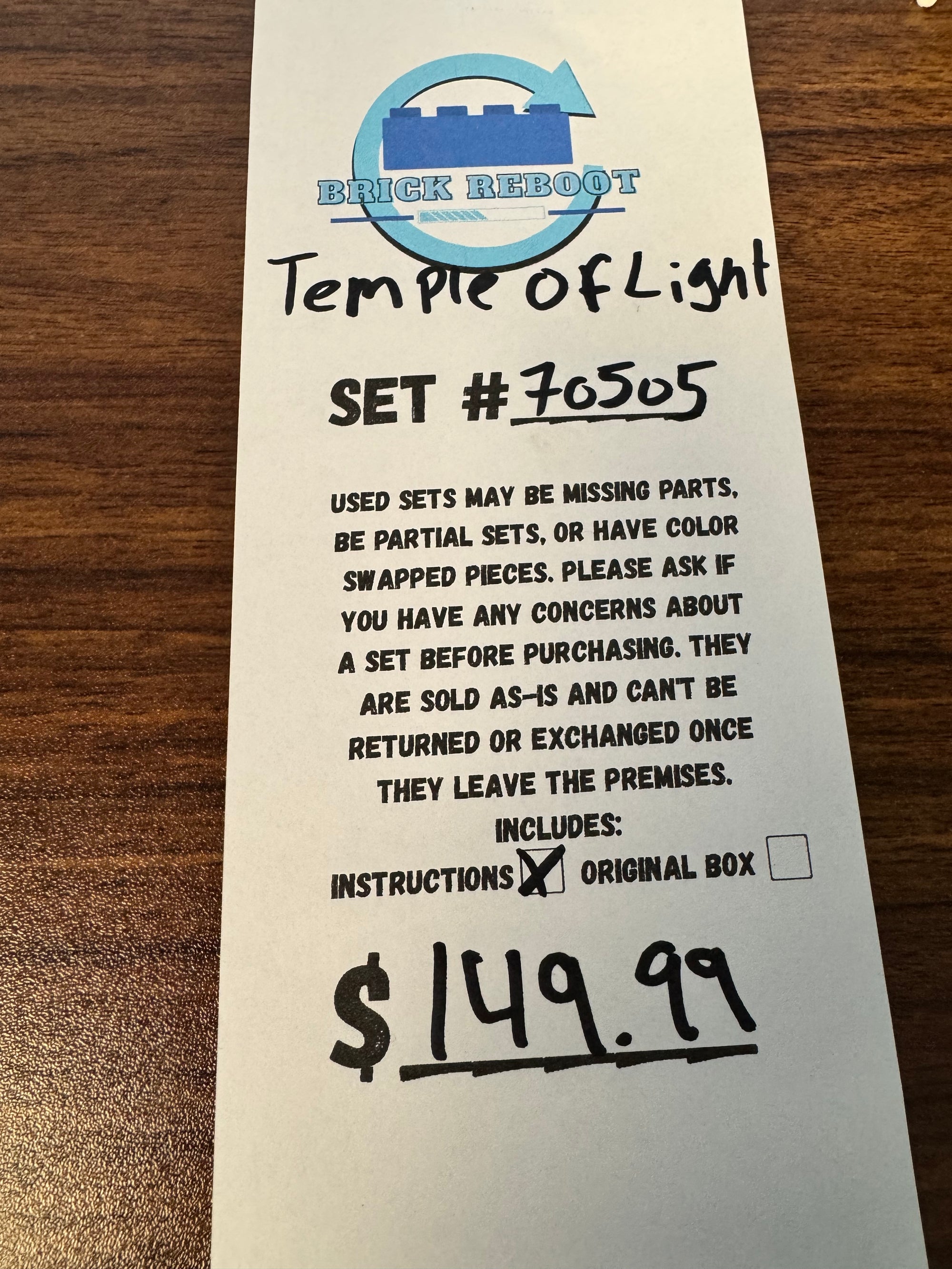 70505 Temple of Light - Used