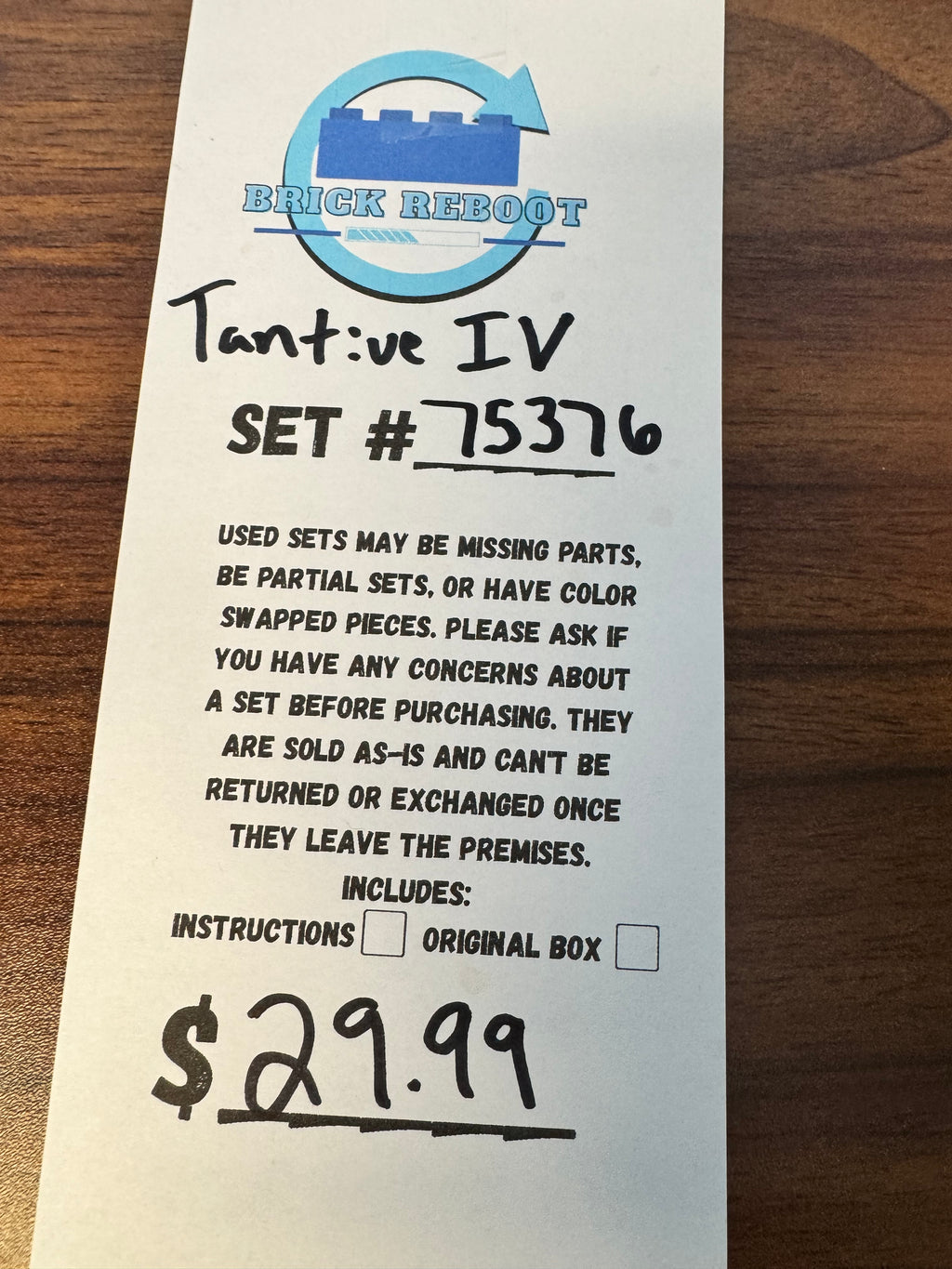 75376 Tantive IV - Used