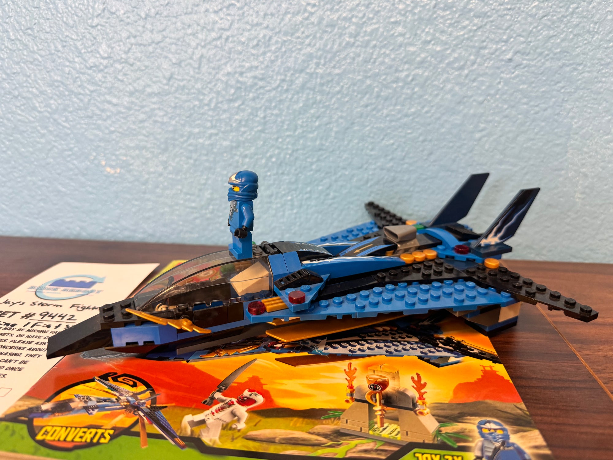 9442 Jay’s Storm Fighter *MISSING 1 FIG + Side Build* - Used