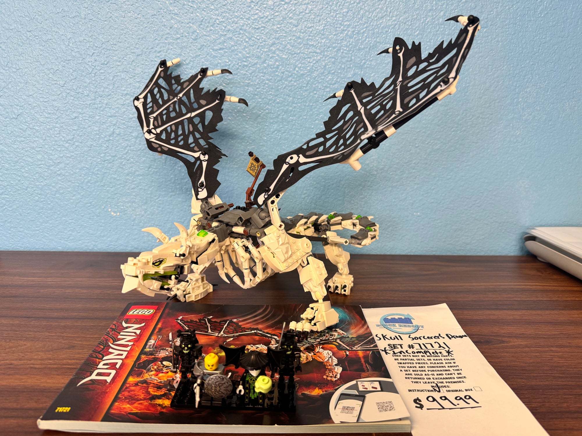 71721 Skull Sorcerers Dragon *Incomplete* - Used