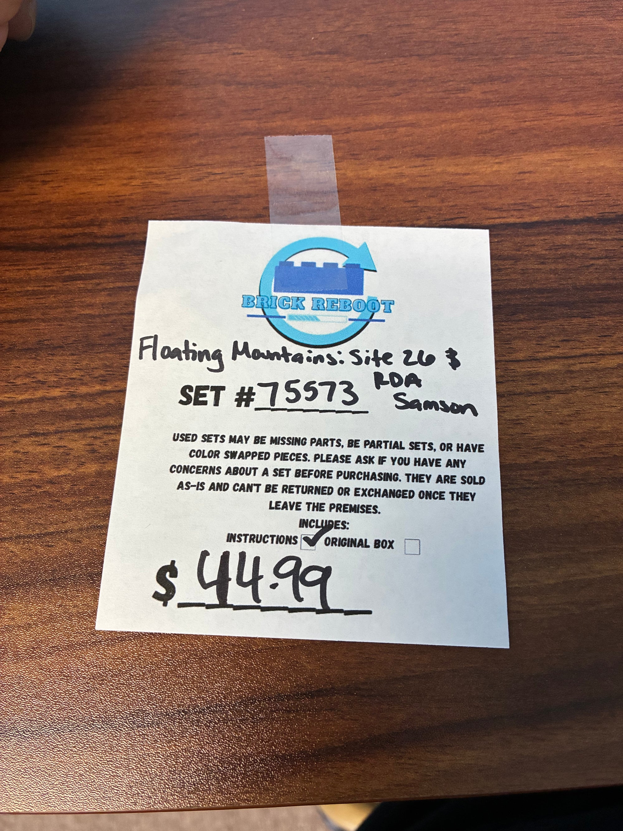 75573 Floating Mountains : Site 26 & RDA Samson - Used