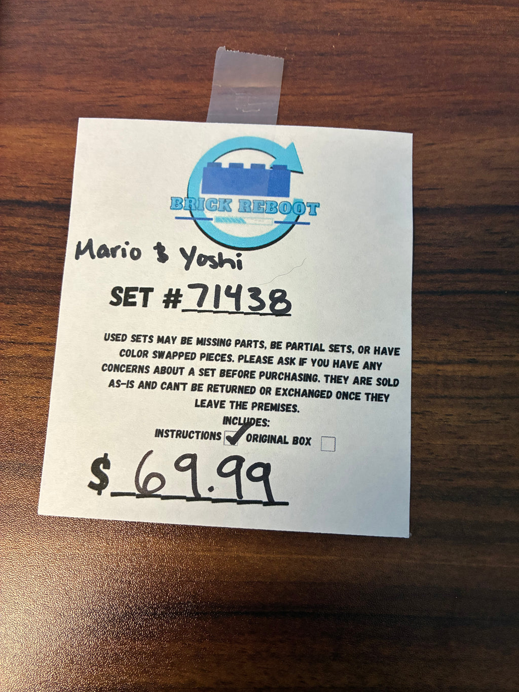 71438 Mario & Yoshi - Used