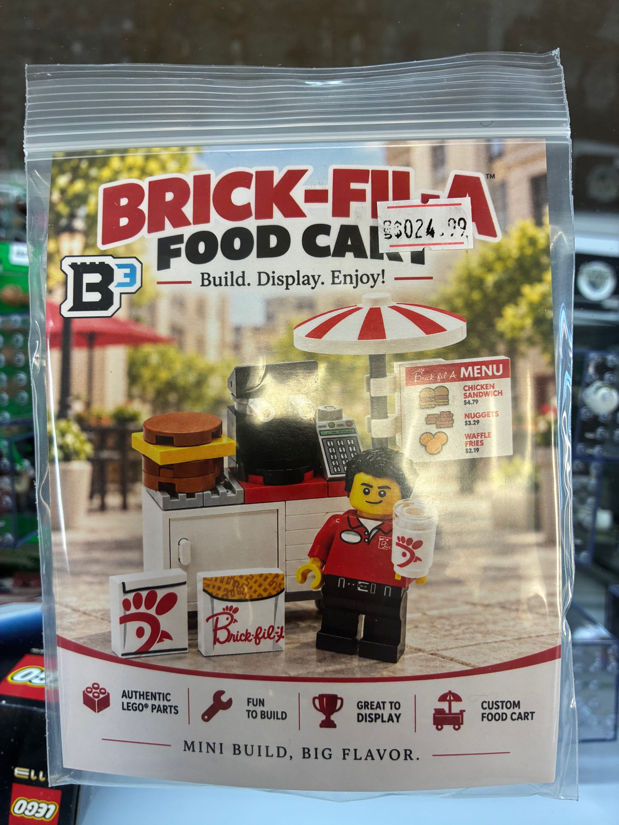 B3 Customs: Brick-Fil-A Food Cart Poly Bag - New