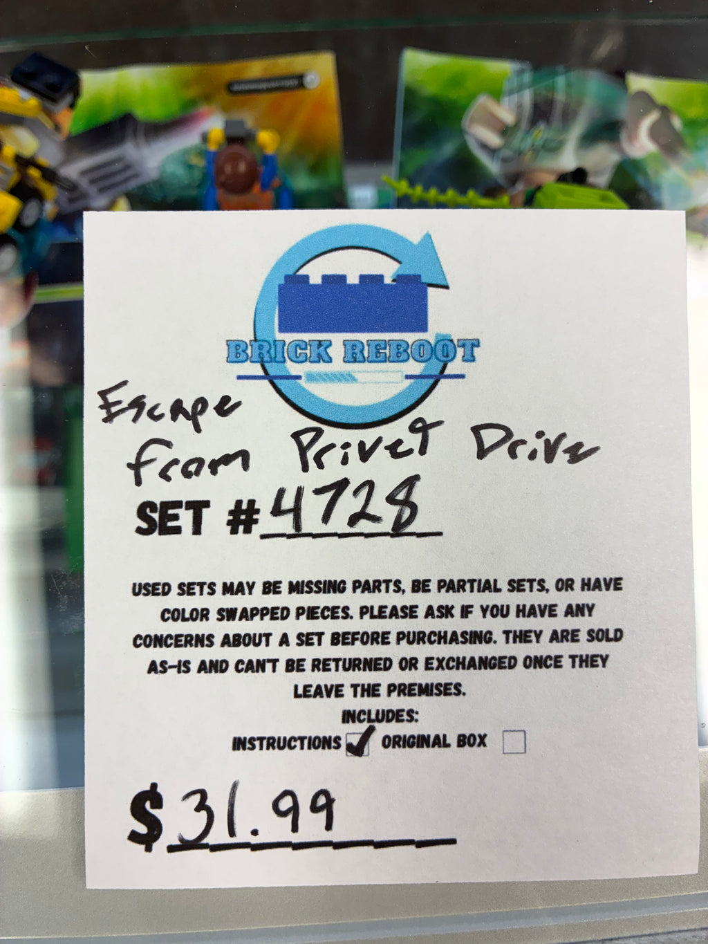 4728 Harry Potter: Escape from Privet Drive - Used