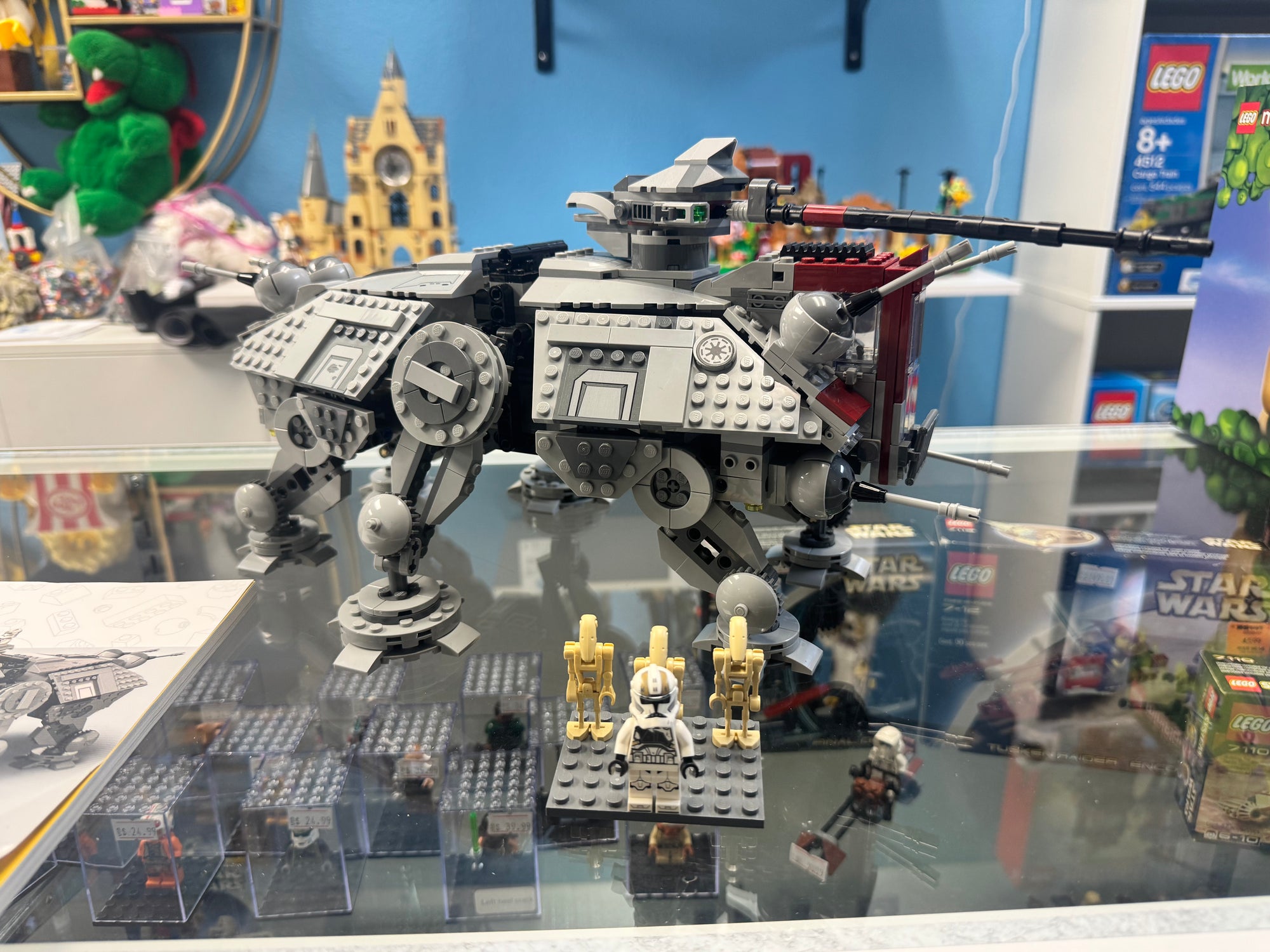75337 Star Wars AT-TE *MISSING 4 Figs plus Spider droid* - Used