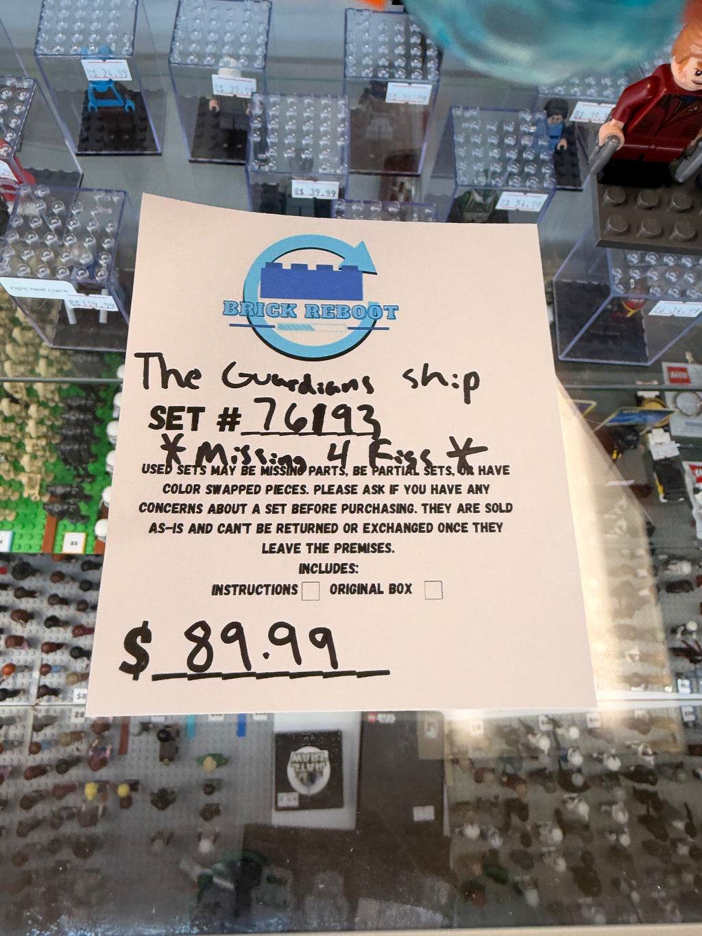 76193 The Guardians Ship *MISSING 4 FIGS* - Used