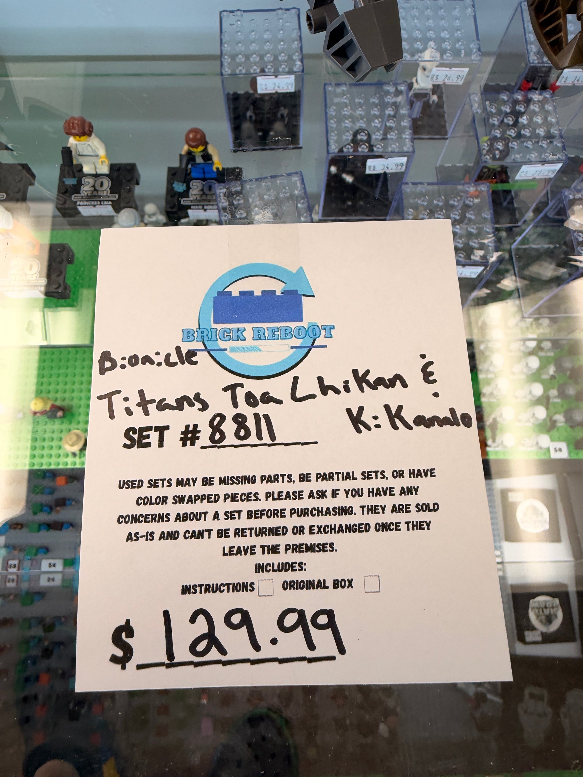 8811 Bionicle Titans Toa Lhikan & Kikanalo - Used