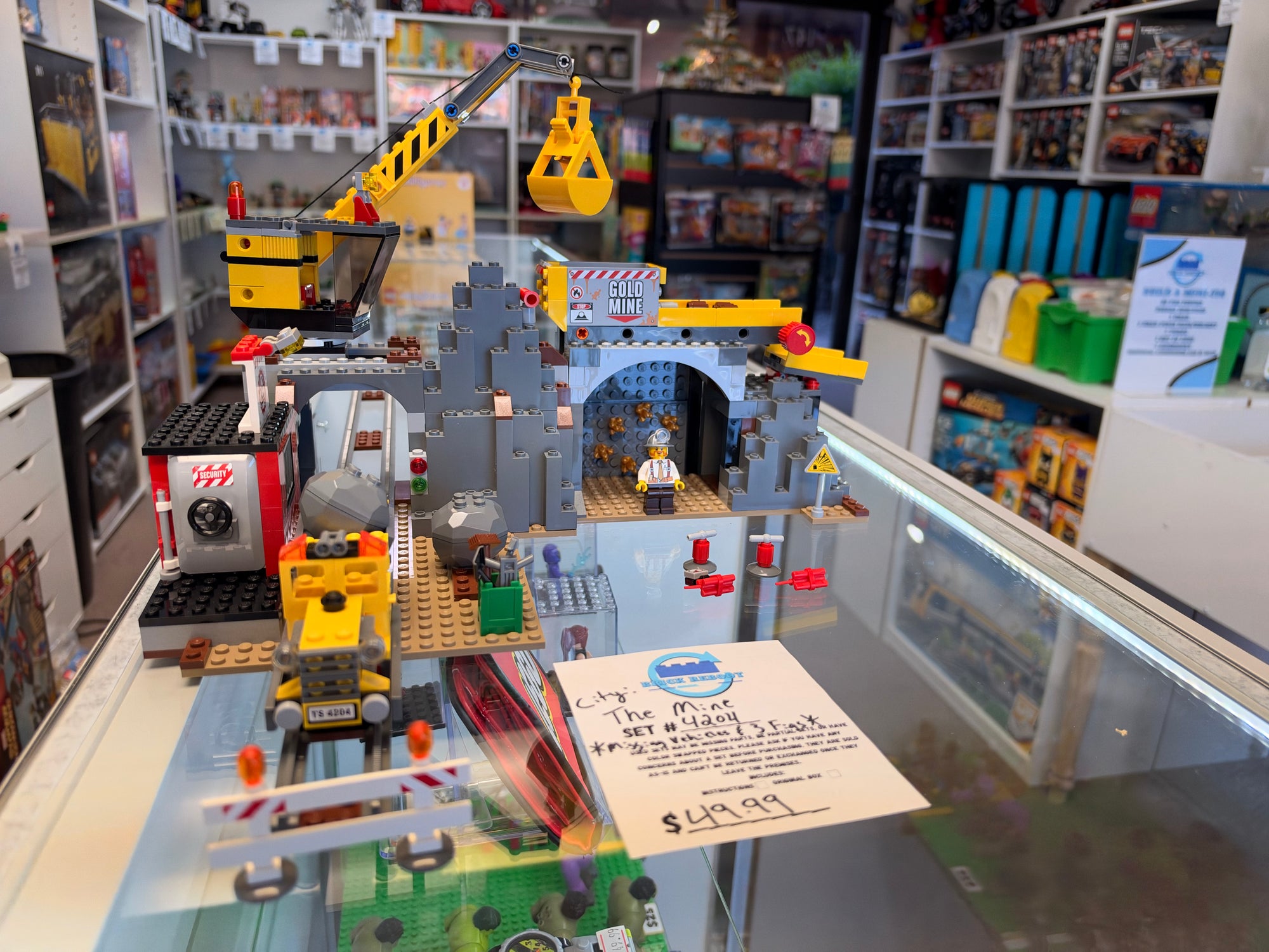 4204 City: The Mine *MISSING VEHICLES & 3 FIGS* - Used